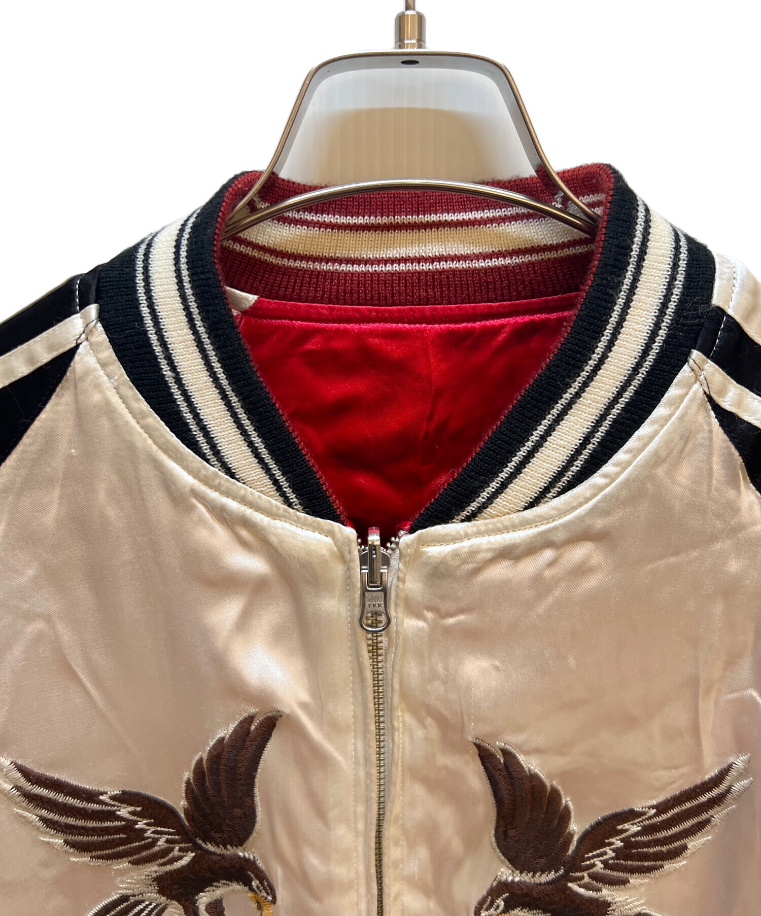 中古・古着通販】AVIREX (アヴィレックス) スカジャン レッド×ホワイト