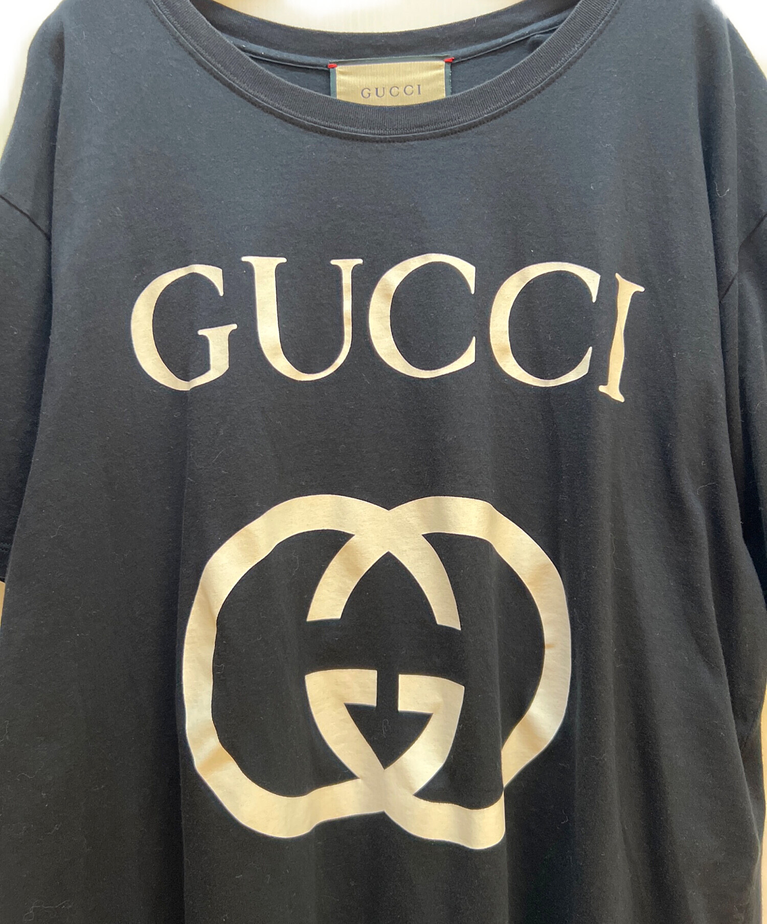 中古・古着通販】GUCCI (グッチ) 半袖カットソー ブラック サイズ:XXL 