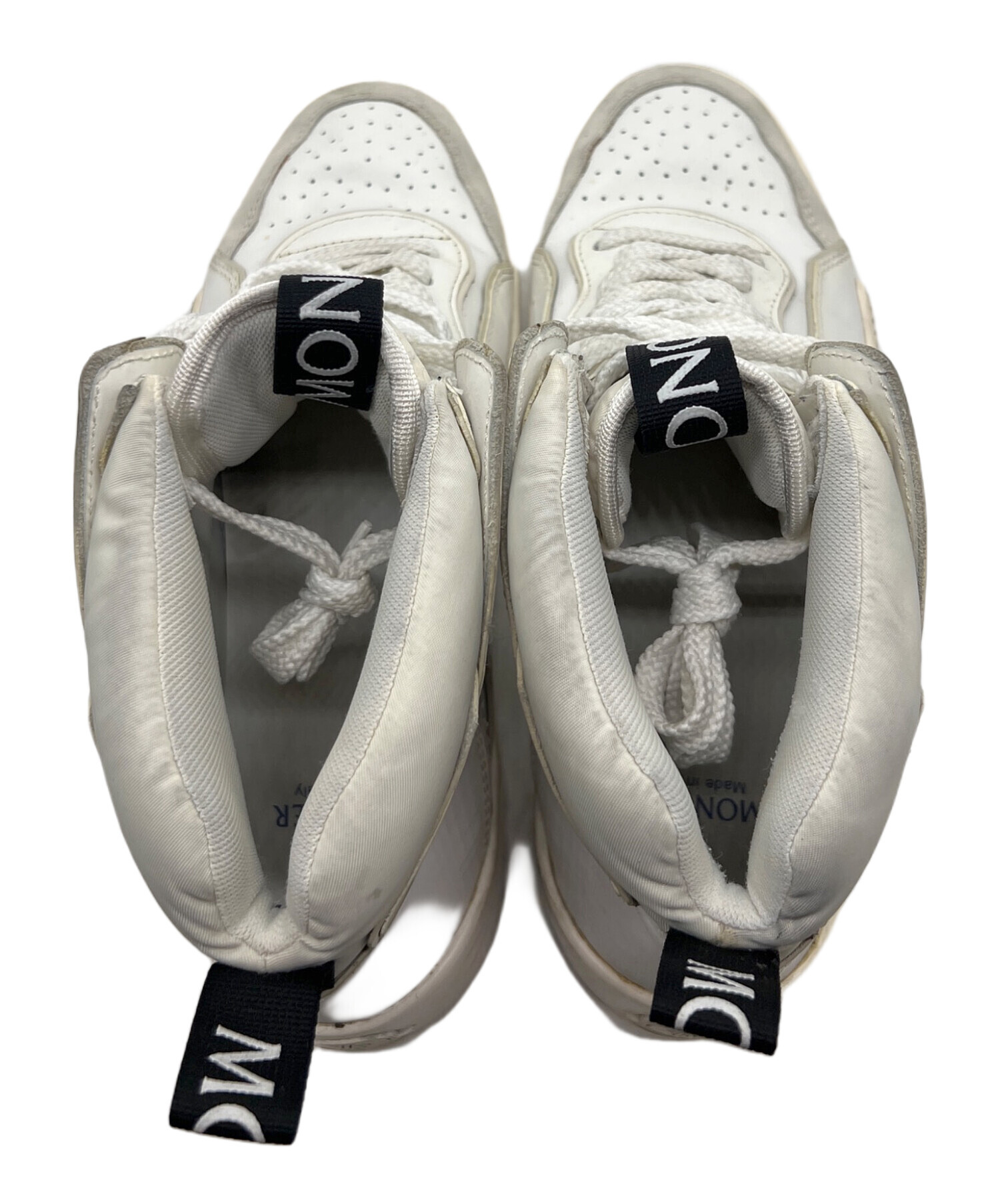 MONCLER ホワイト スニーカーサイズ41 中古・古着通販】MONCLER (モンクレール) スニーカー ホワイト サイズ