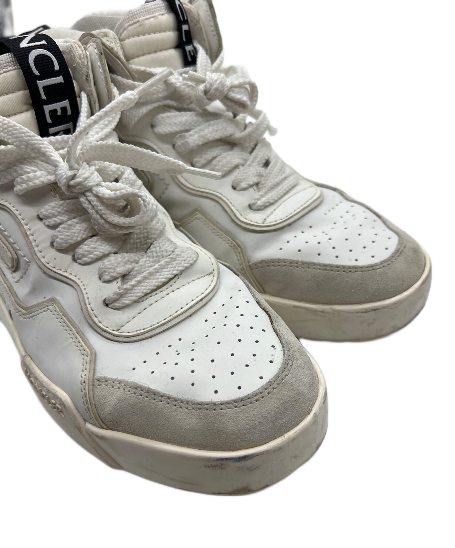 中古・古着通販】MONCLER (モンクレール) スニーカー ホワイト サイズ 中古・古着通販】MONCLER (モンクレール) スニーカー ホワイト サイズ