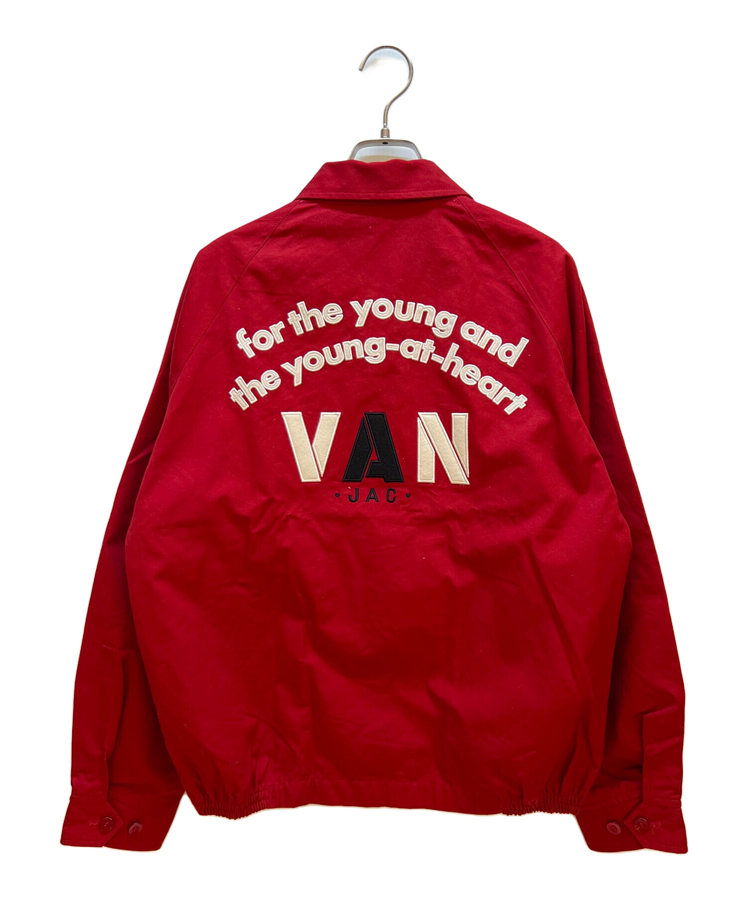 VAN 赤 テーラードジャケット 中古・古着通販】VAN (ヴァン) ジップジャケット レッド サイズ:M
