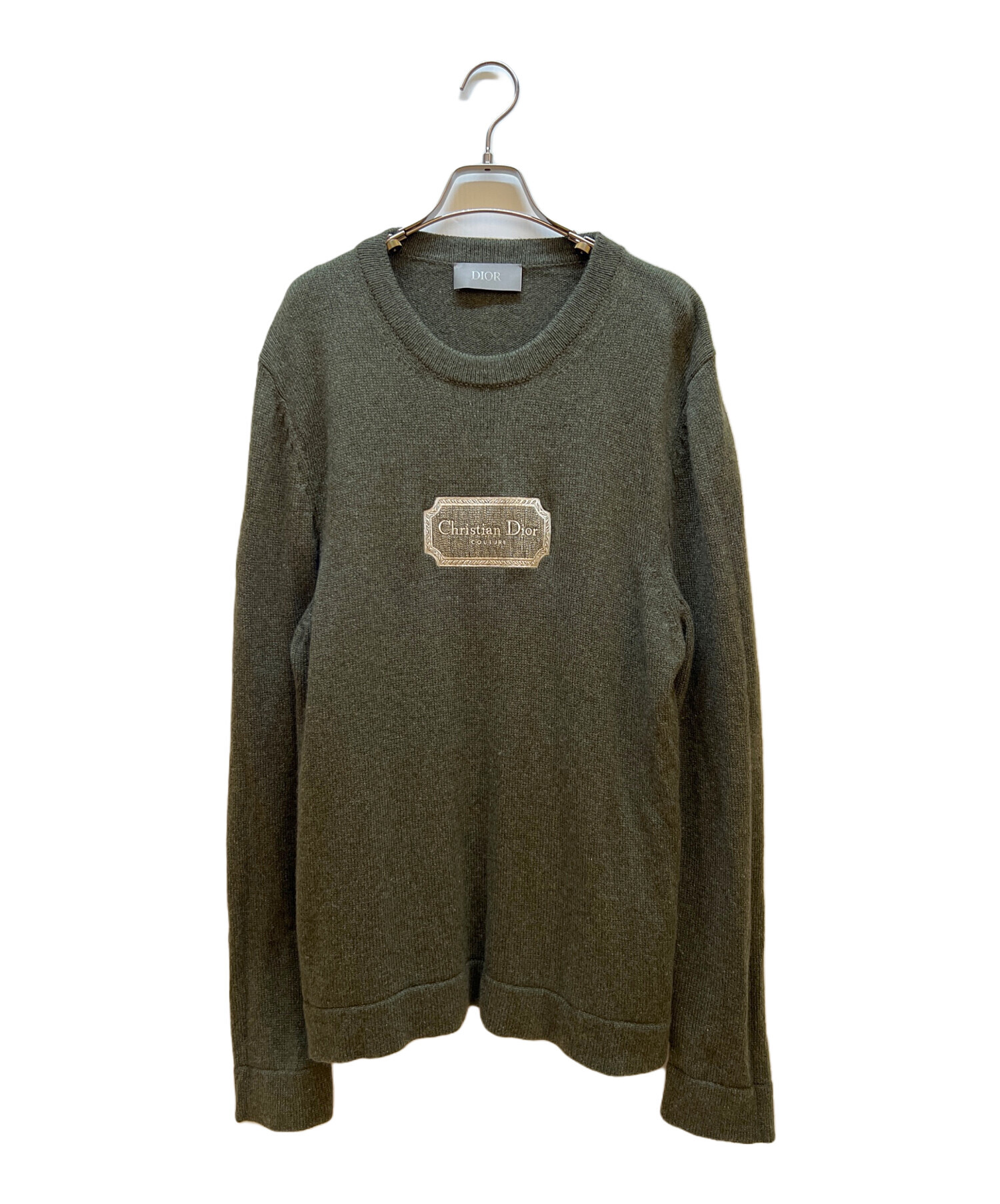 中古・古着通販】Dior (ディオール) 厚手ニット グリーン サイズ:L 