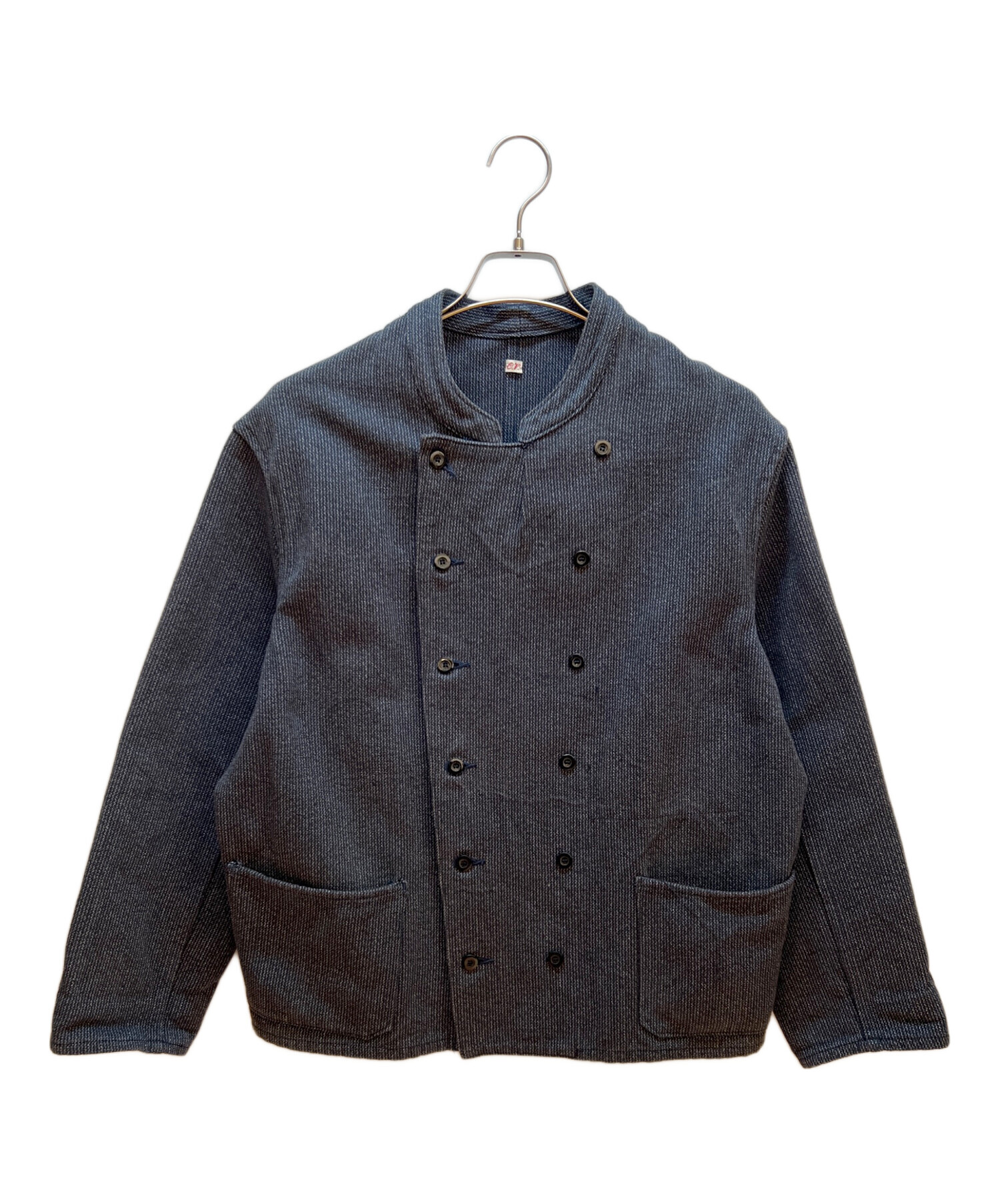OUTIL ウティ 日本製 インディゴ染め コットンモールスキンカバーオール 1 Indigo ジャケット アウター【中古】【OUTIL】 中古・古着通販】OUTIL (ウティ) カバーオール ネイビー サイズ:2