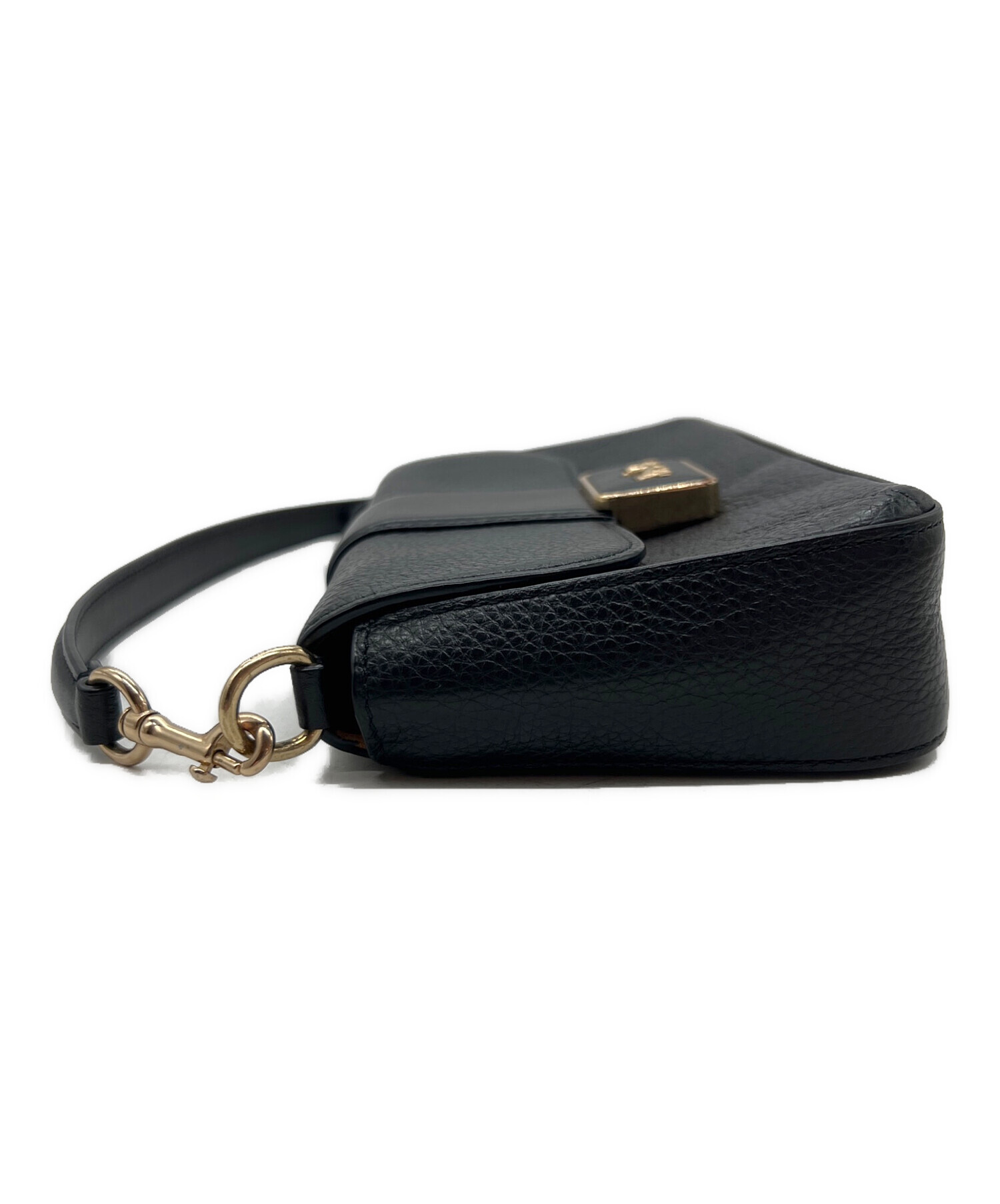中古・古着通販】COACH (コーチ) チェーンショルダーバッグ ブラック