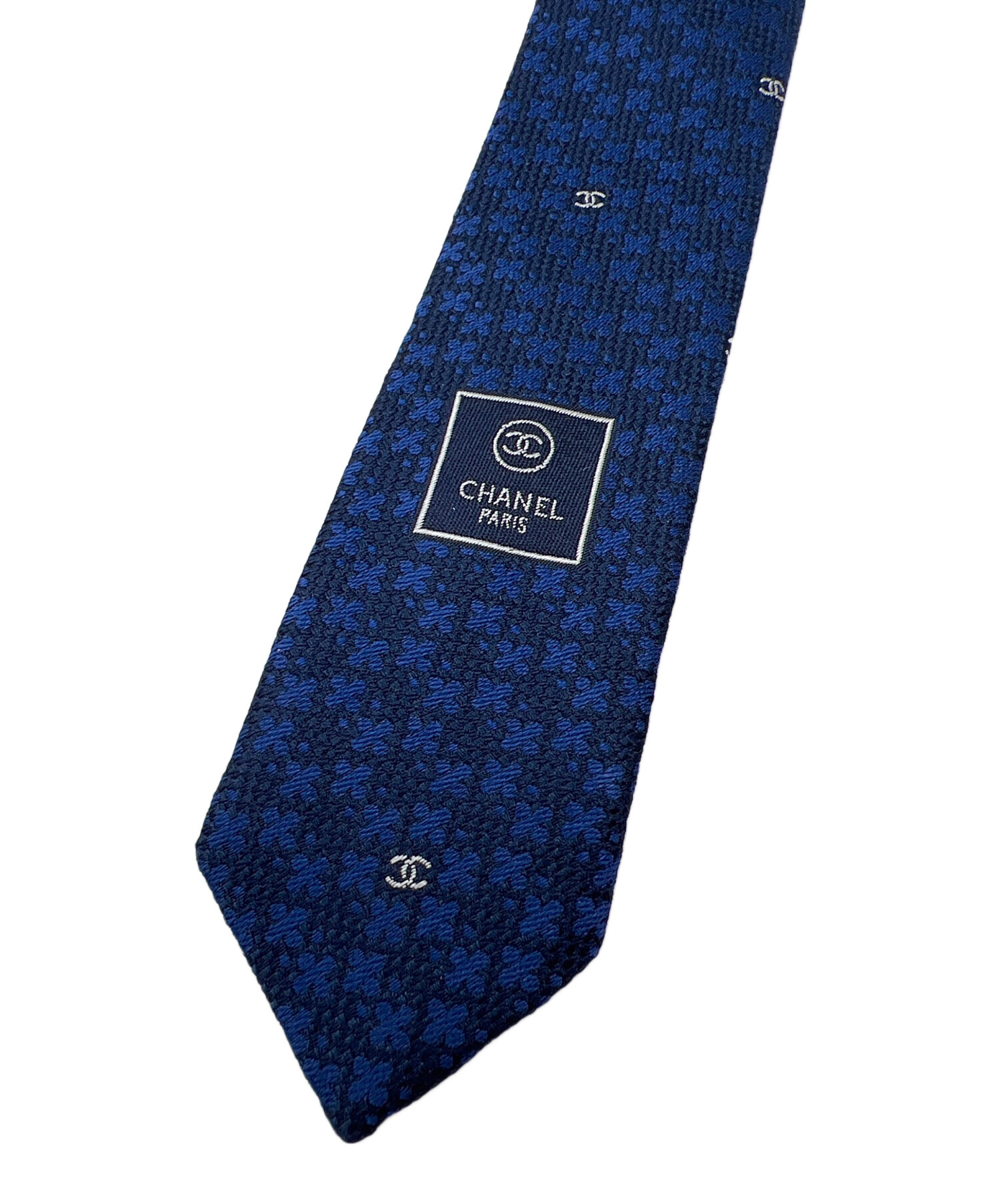 中古・古着通販】CHANEL (シャネル) ネクタイ ネイビー サイズ:140cm