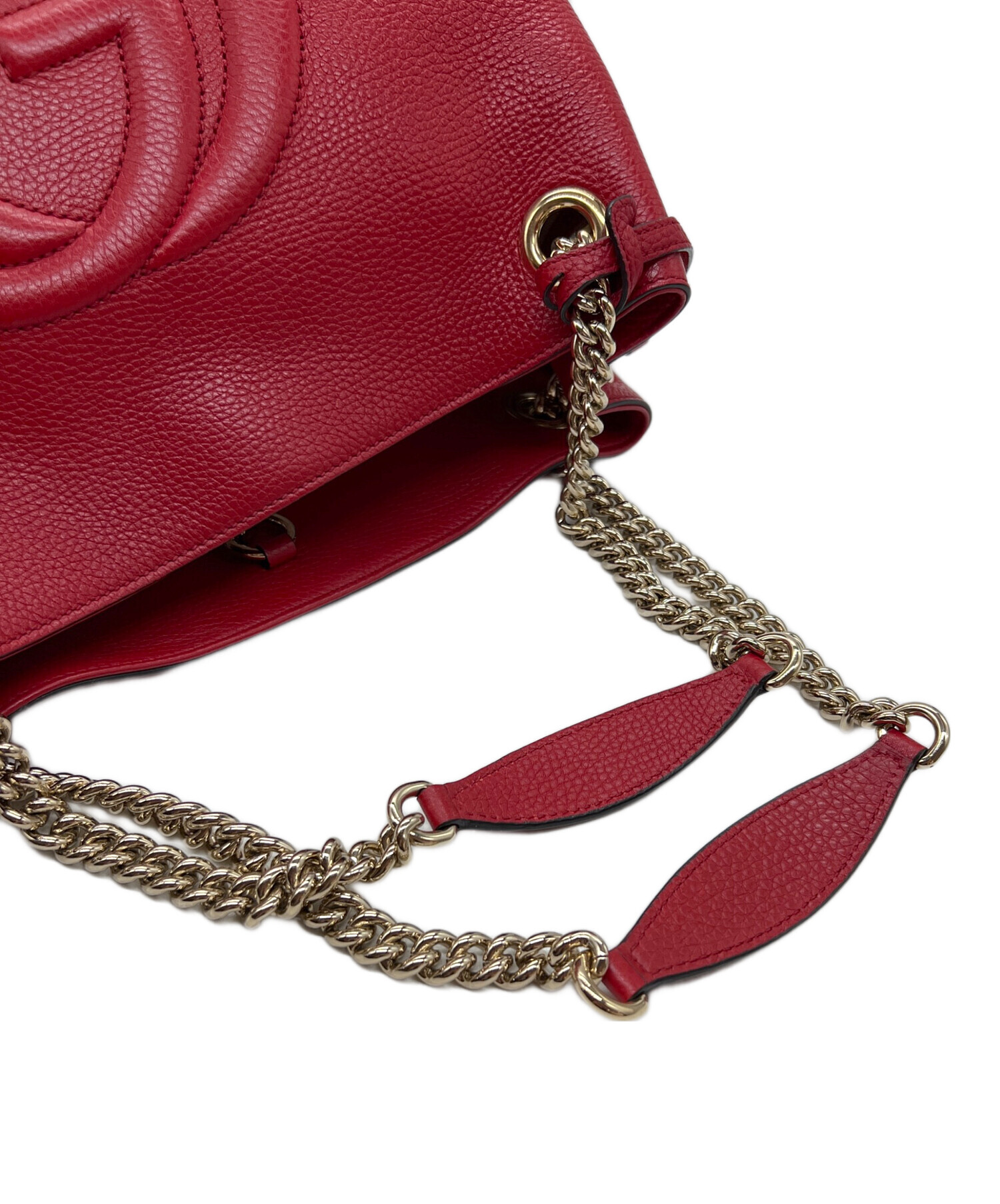 GUCCI ショルダーバッグ【新品未使用】即購入可 中古・古着通販】GUCCI (グッチ) ショルダーバッグ/ソーホー レッド