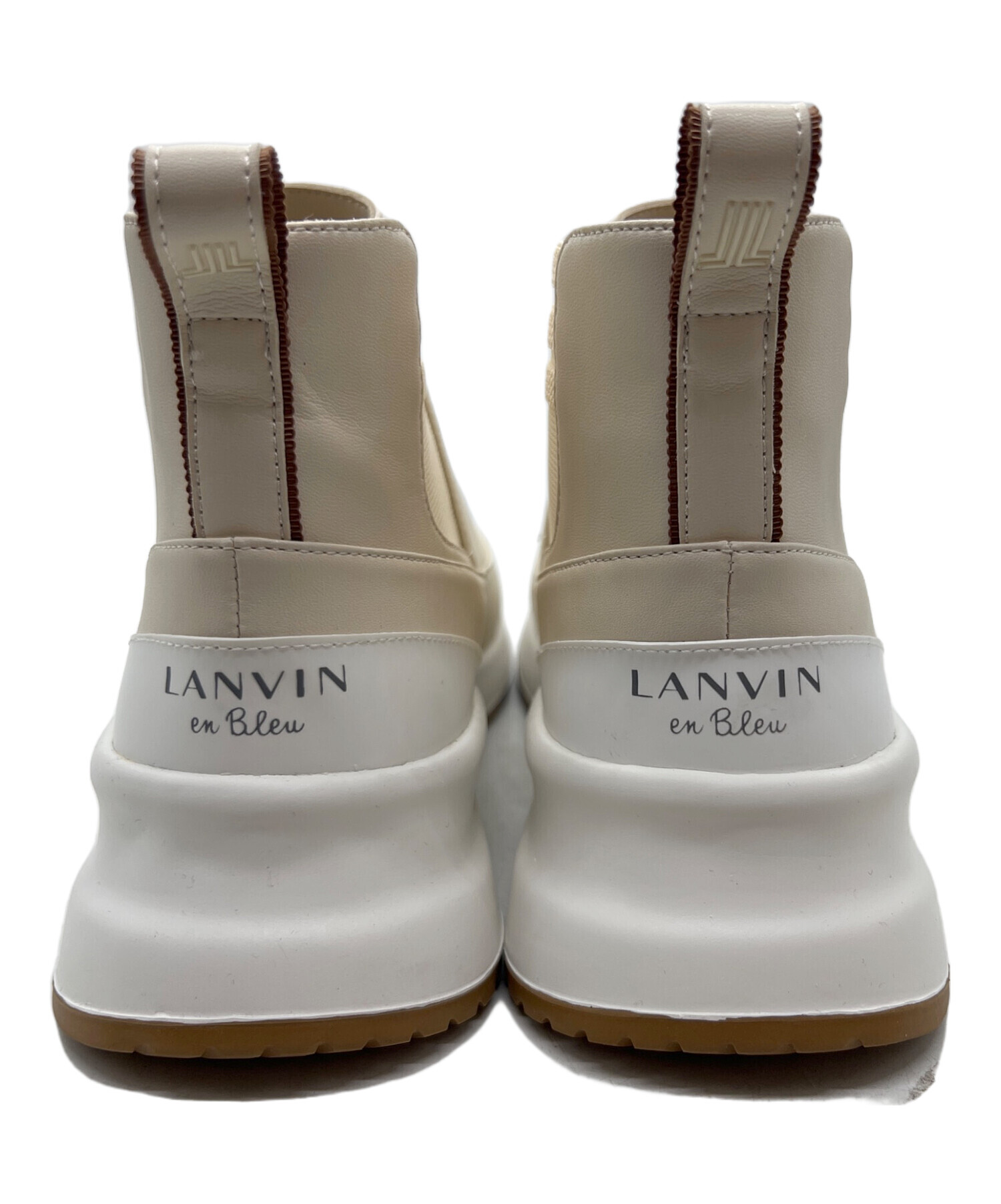 展示品新品！LANVIN ランバン　サイドゴア　プレーントゥ　レザーシューズ 中古・古着通販】LANVIN en Bleu (ランバンオンブルー) サイドゴア