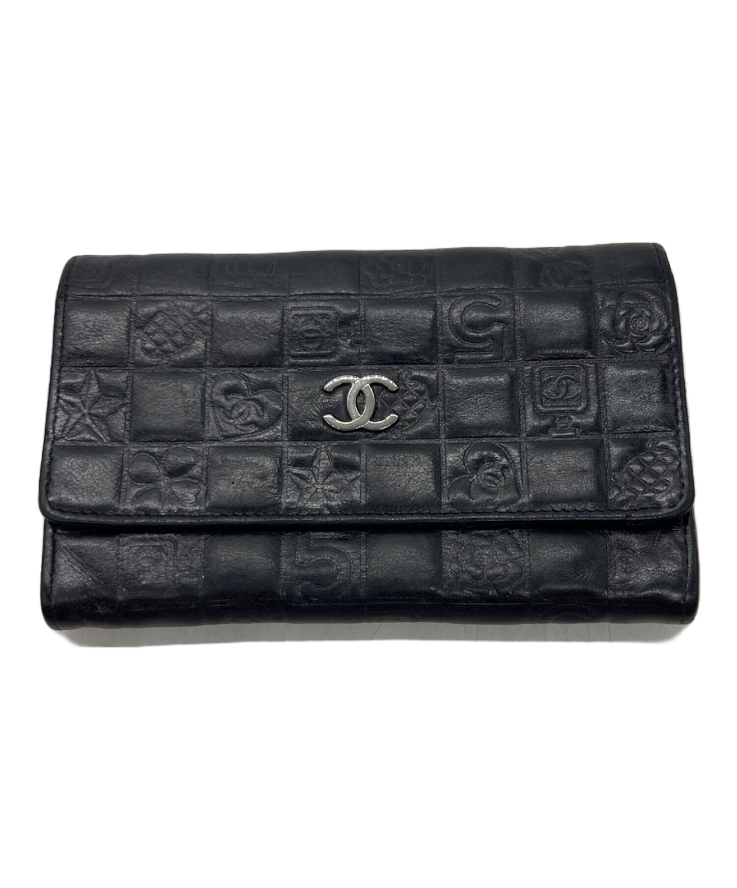 中古・古着通販】CHANEL (シャネル) 2つ折り財布/アイコンライン
