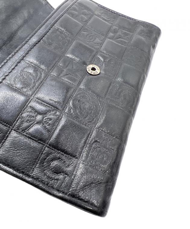 中古・古着通販】CHANEL (シャネル) 2つ折り財布/アイコンライン 中古・古着通販】CHANEL (シャネル) 2つ折り財布/アイコンライン