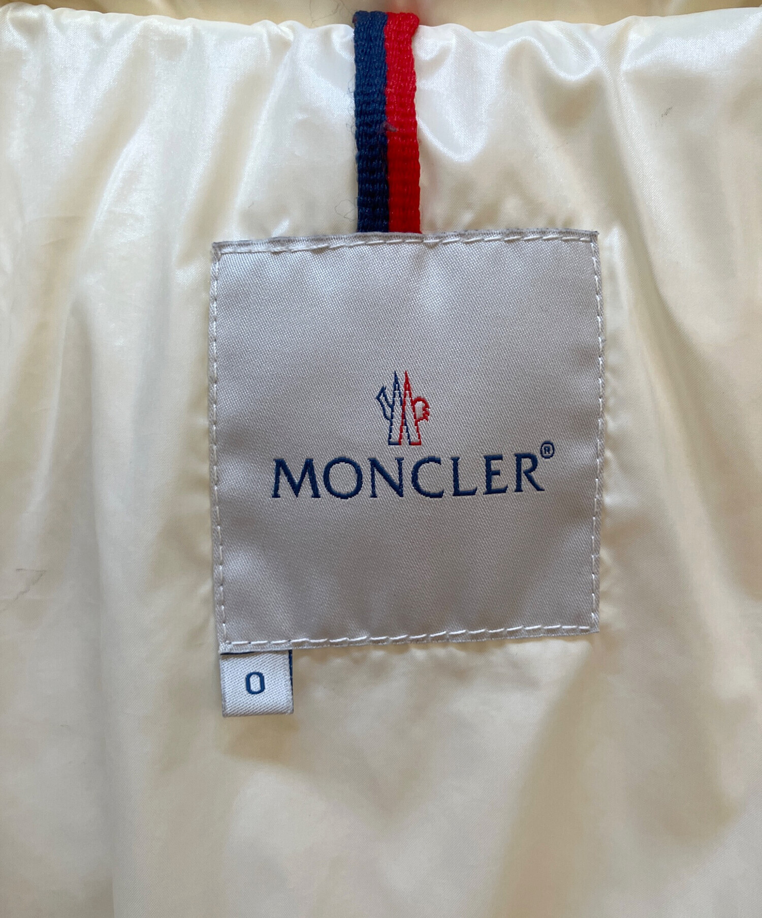 中古・古着通販】MONCLER (モンクレール) ダウンジャケット アイボリー