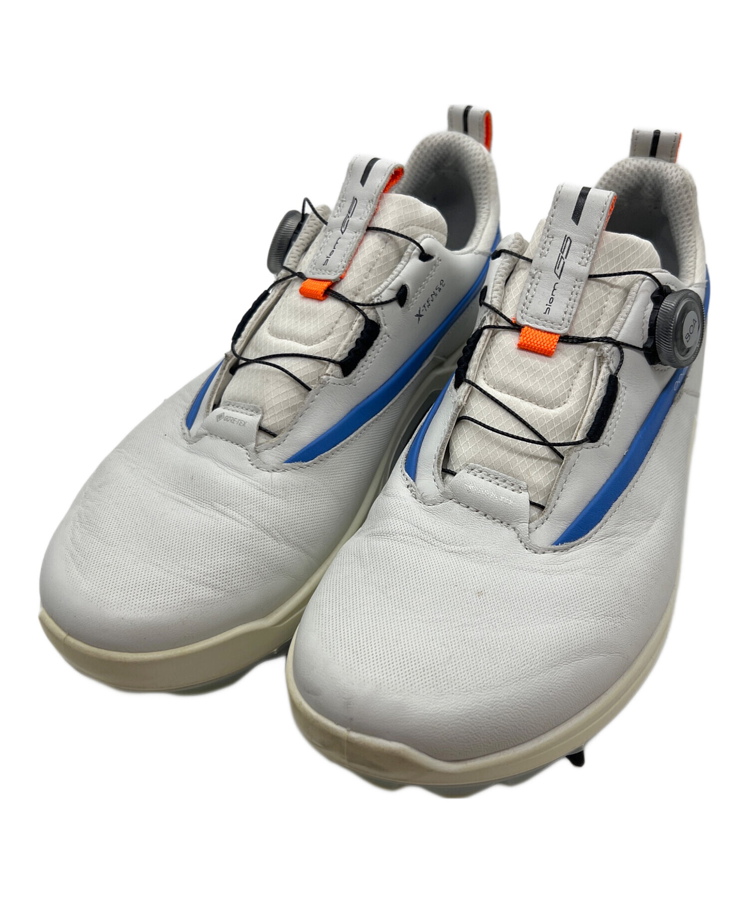 中古・古着通販】ECCO (エコー) レザー ゴルフシューズ ホワイト 