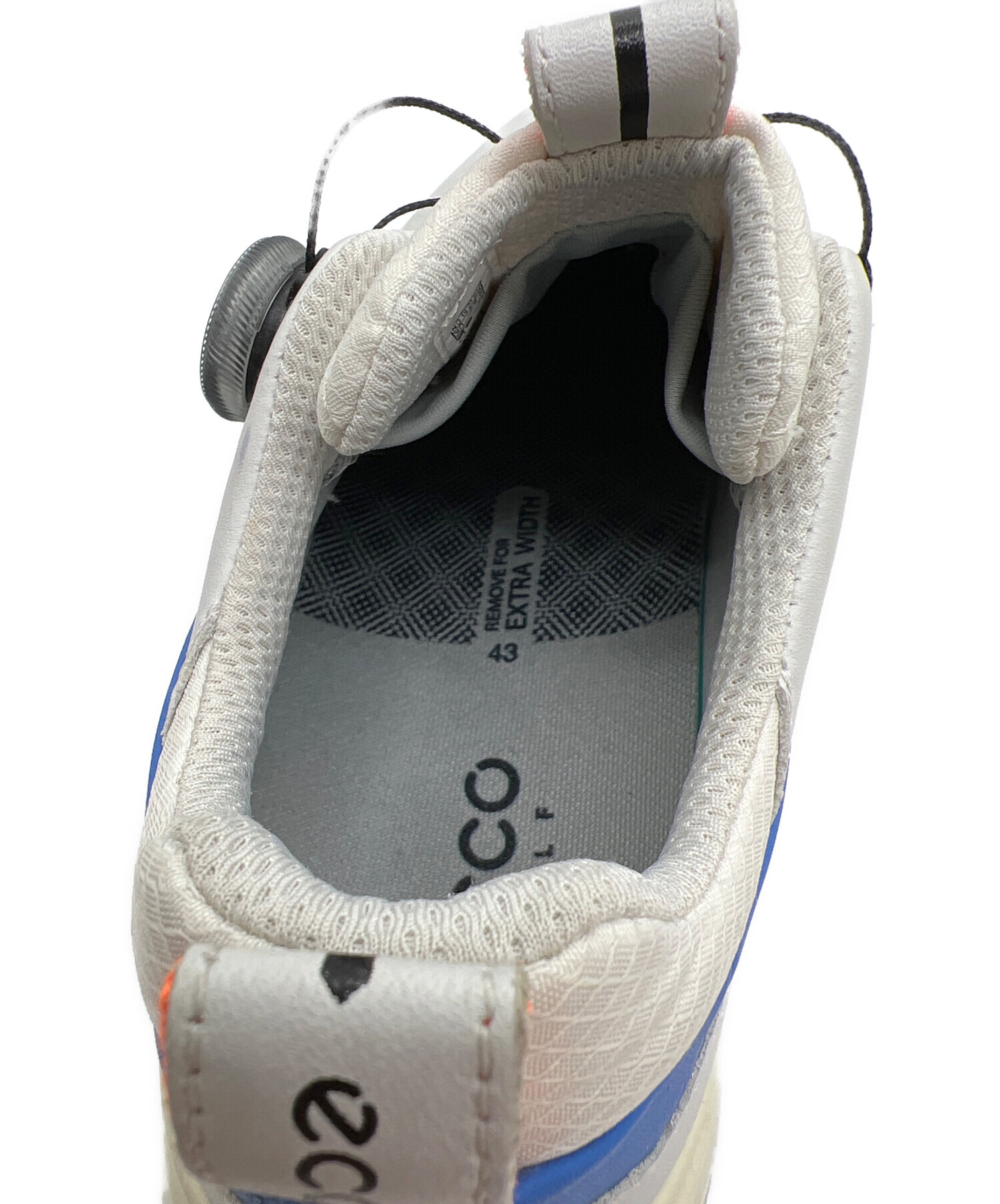 中古・古着通販】ECCO (エコー) レザー ゴルフシューズ ホワイト