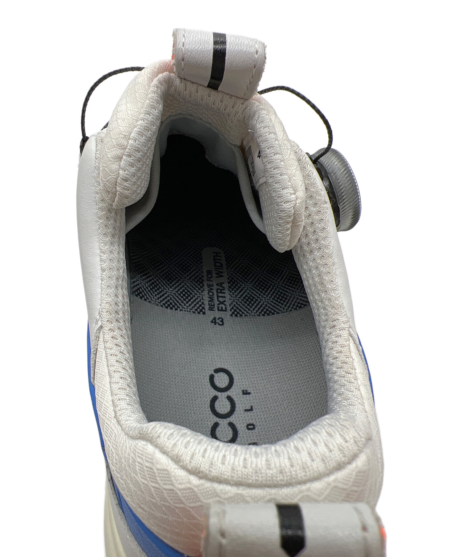 中古・古着通販】ECCO (エコー) レザー ゴルフシューズ ホワイト