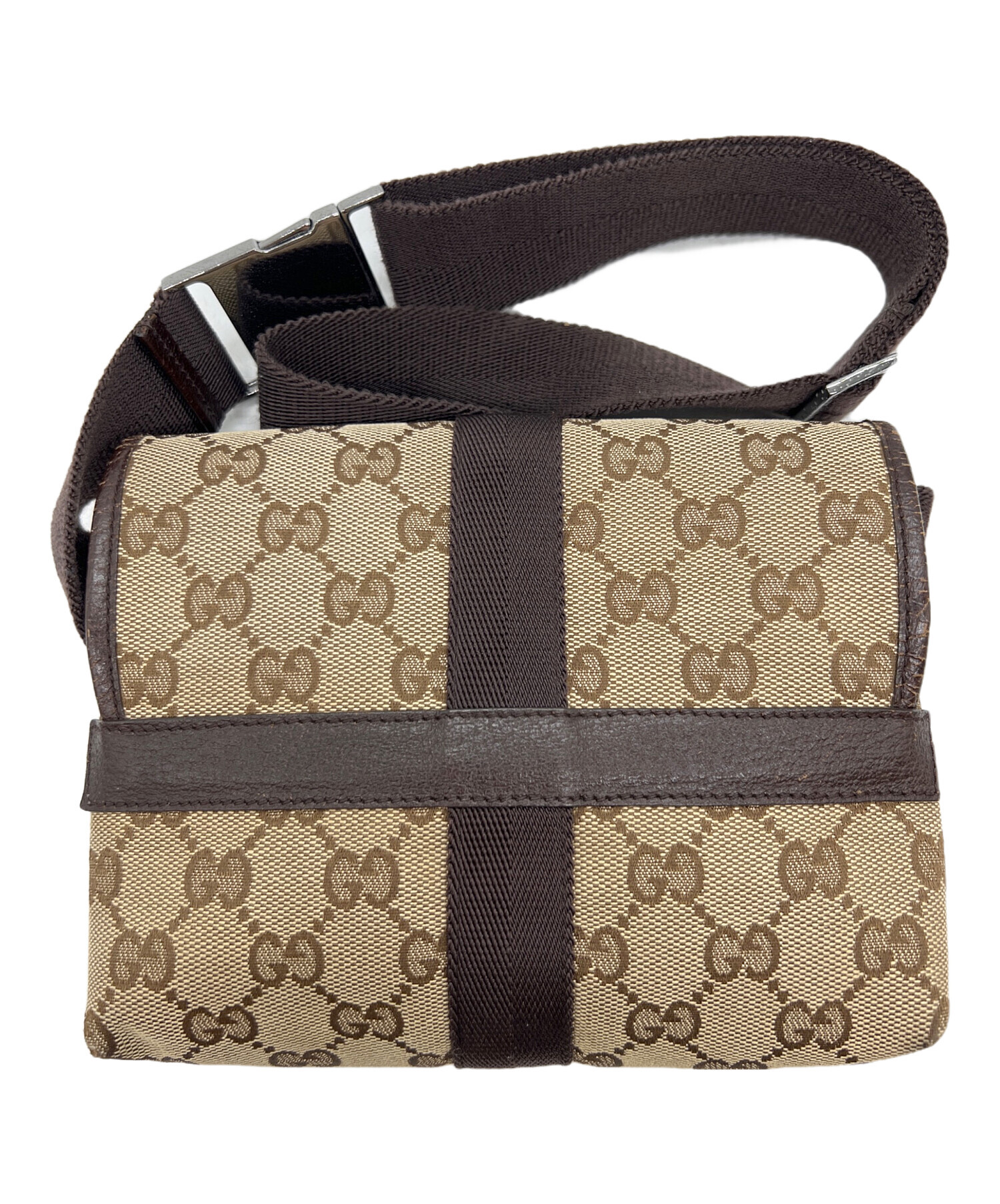 GUCCI（グッチ）　ウエストバッグ 中古・古着通販】GUCCI (グッチ) ウエストバッグ ブラウン｜ブランド