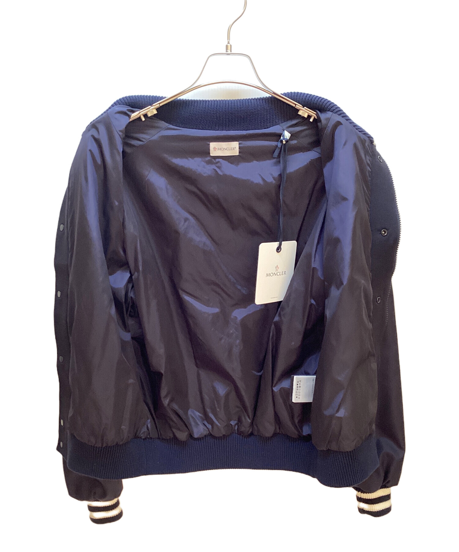 【MONCLER】ネイビー ジャンパー M MONCLER ネイビージッパージャケット Mサイズ Amazon.co.jp