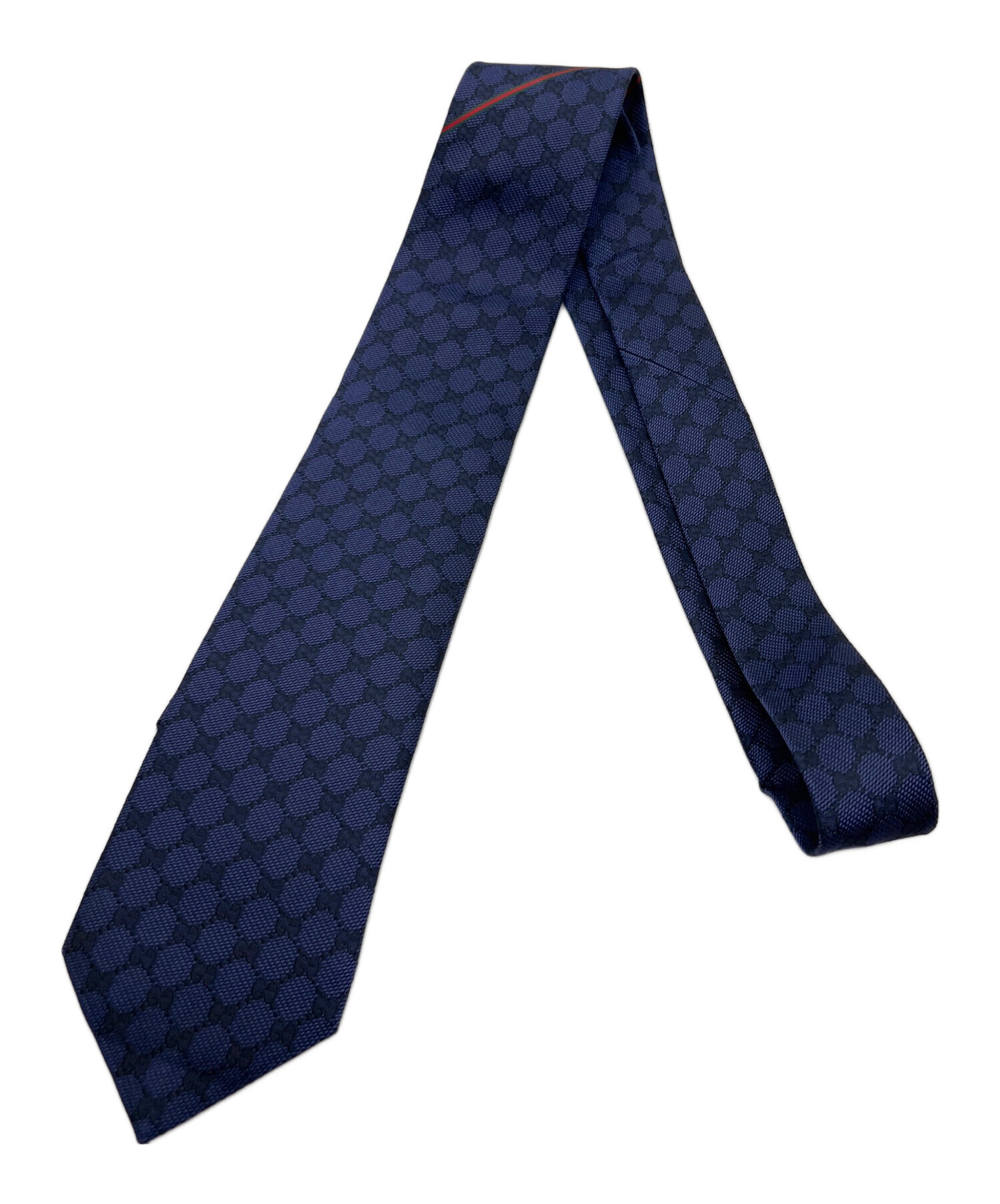 GUCCI ネクタイ 紋章柄 パープル 中古・古着通販】GUCCI (グッチ) ネクタイ パープル サイズ:全長173cm