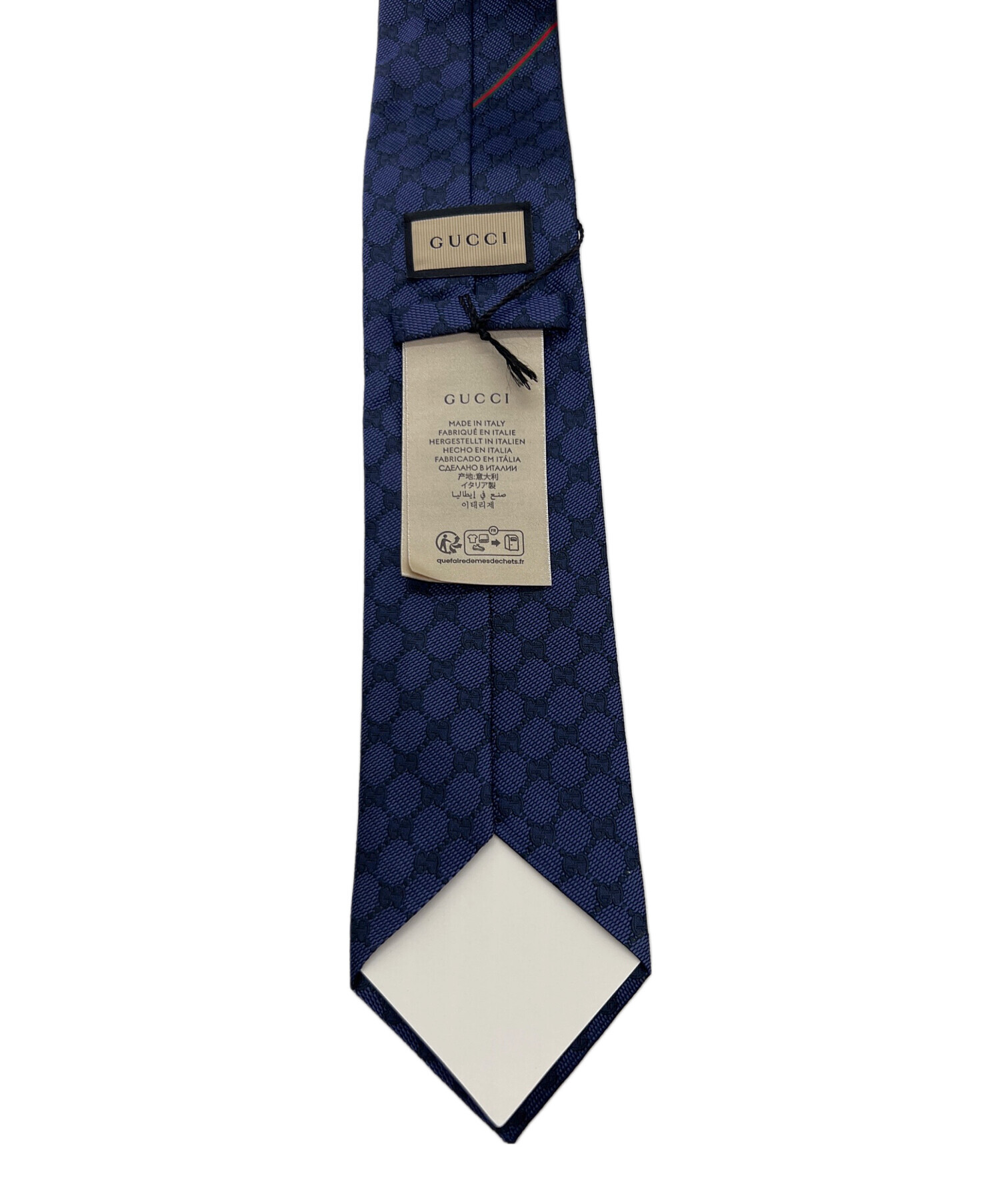 【極美品】GUCCHI ネクタイ パープル 408865 中古・古着通販】GUCCI (グッチ) ネクタイ パープル サイズ:全長173cm