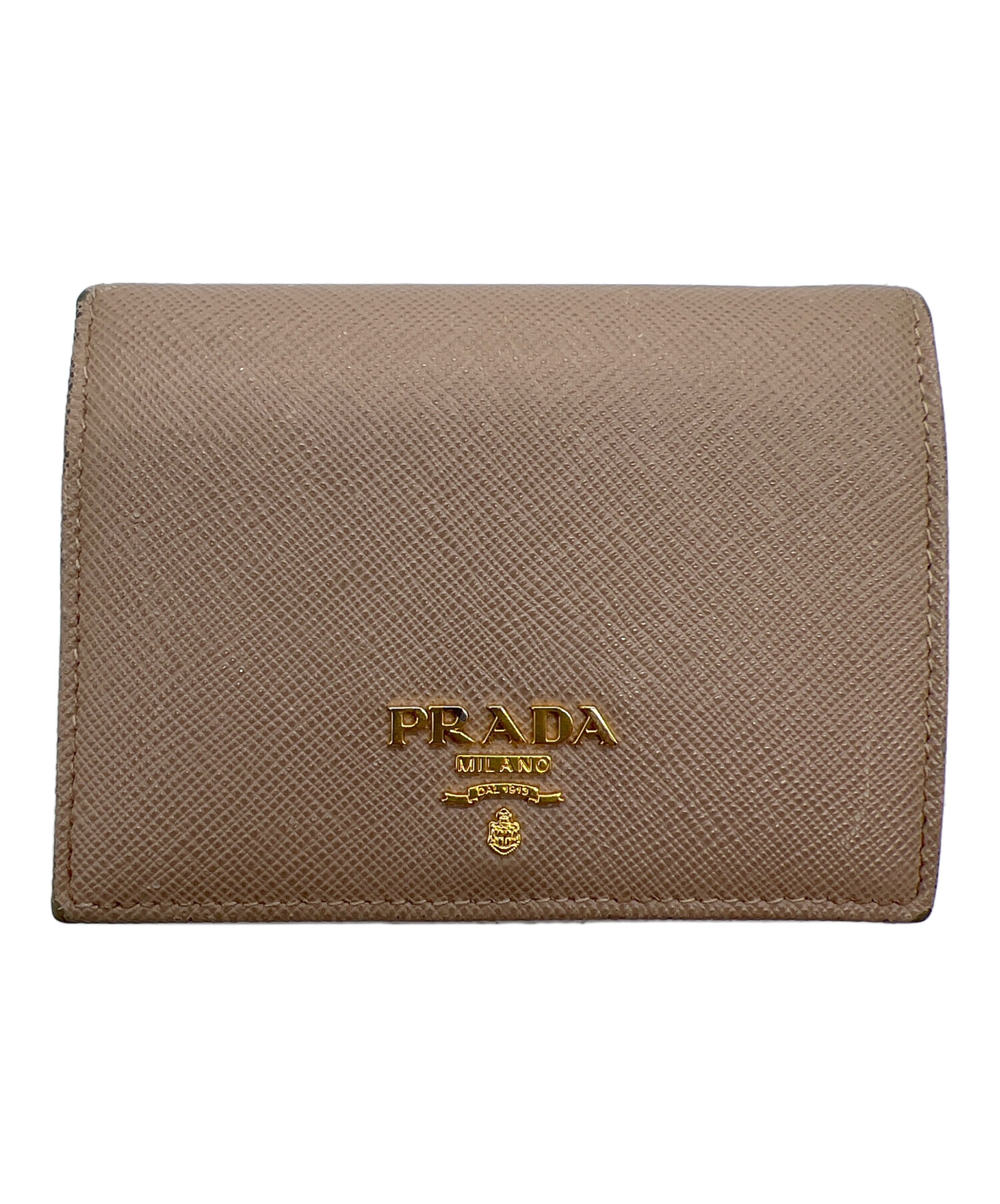 PRADA 財布 ベージュ 中古品 中古・古着通販】PRADA (プラダ) 長財布 ベージュ｜ブランド・古着通販