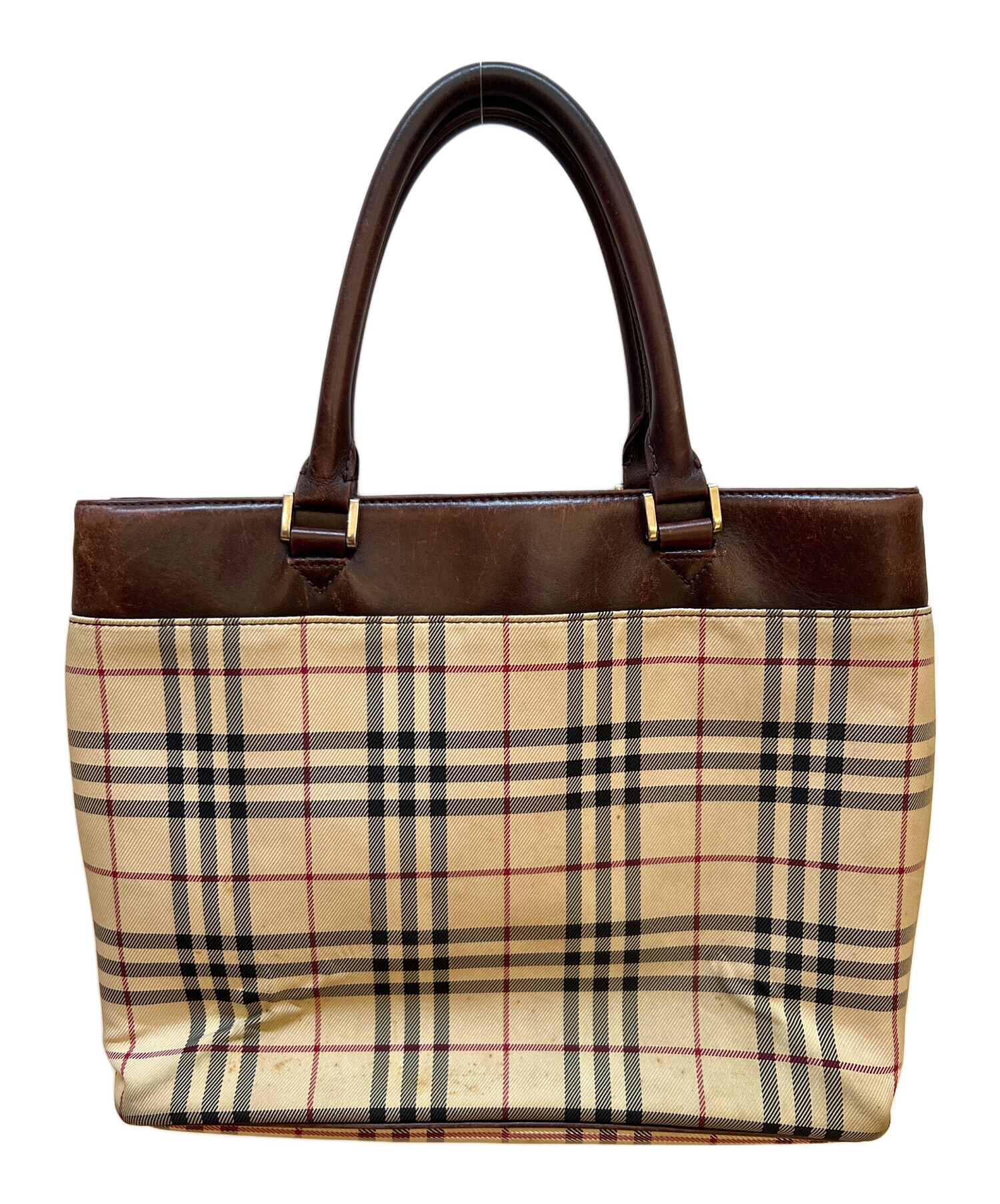 中古・古着通販】BURBERRY (バーバリー) トートバッグ ベージュ 