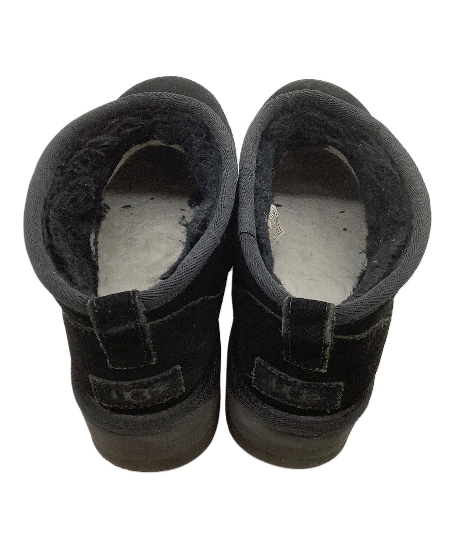 UGG 未使用品　ムートンブーツ 中古・古着通販】UGG (アグ) ムートンブーツ ブラック サイズ:24