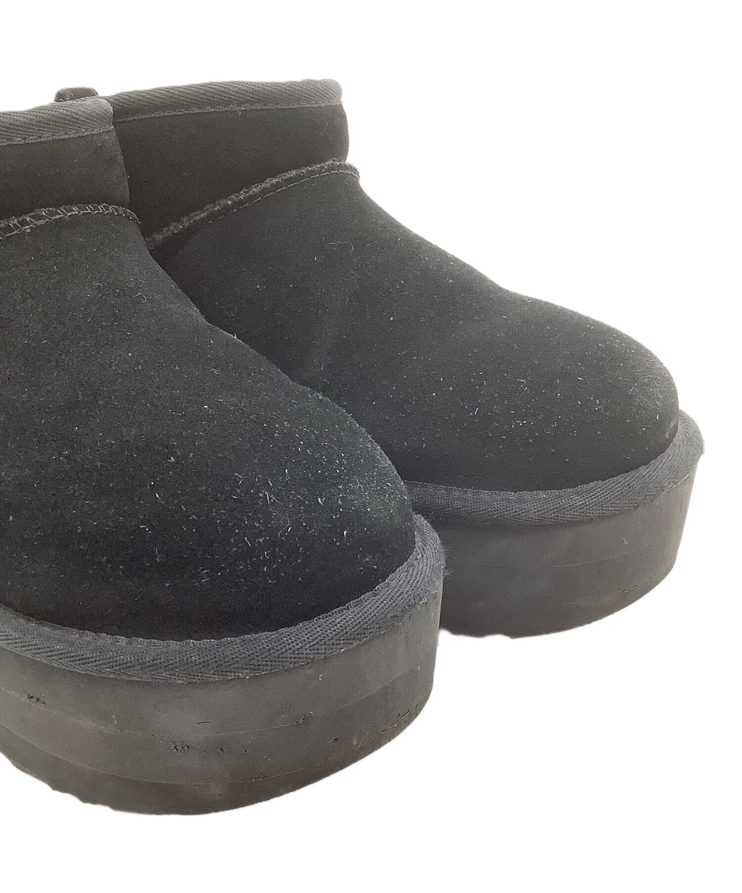 UGG 黒 ムートンブーツ　サイズ24センチ 中古・古着通販】UGG (アグ) ムートンブーツ ブラック サイズ:24