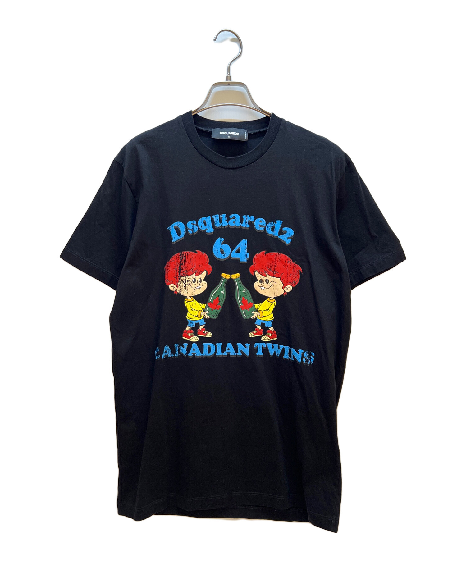 DSQUARED ディースクエアード Tシャツ・カットソー XS 青 【古着】【中古】【送料無料】 中古・古着通販】DSQUARED2 (ディースクエアード) 半袖カットソー