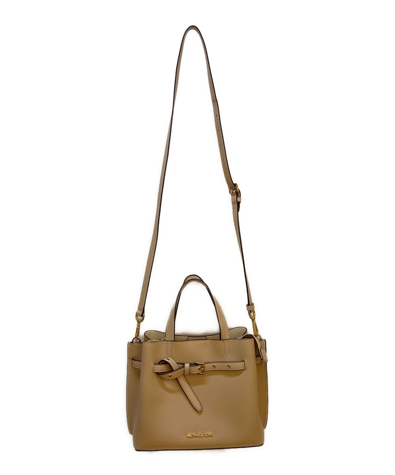 MICHAEL KORS ショルダーバッグ ハンドバッグ 美品 ベージュ 中古・古着通販】MICHAEL KORS (マイケルコース) 2WAYショルダーバッグ