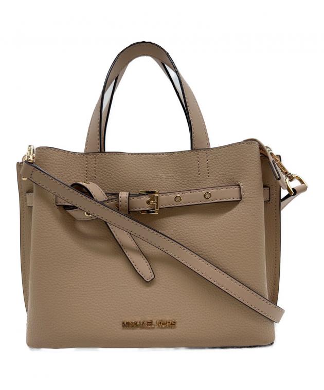 MICHAEL KORS ショルダーバッグ ハンドバッグ 美品 ベージュ 中古・古着通販】MICHAEL KORS (マイケルコース) 2WAYショルダーバッグ