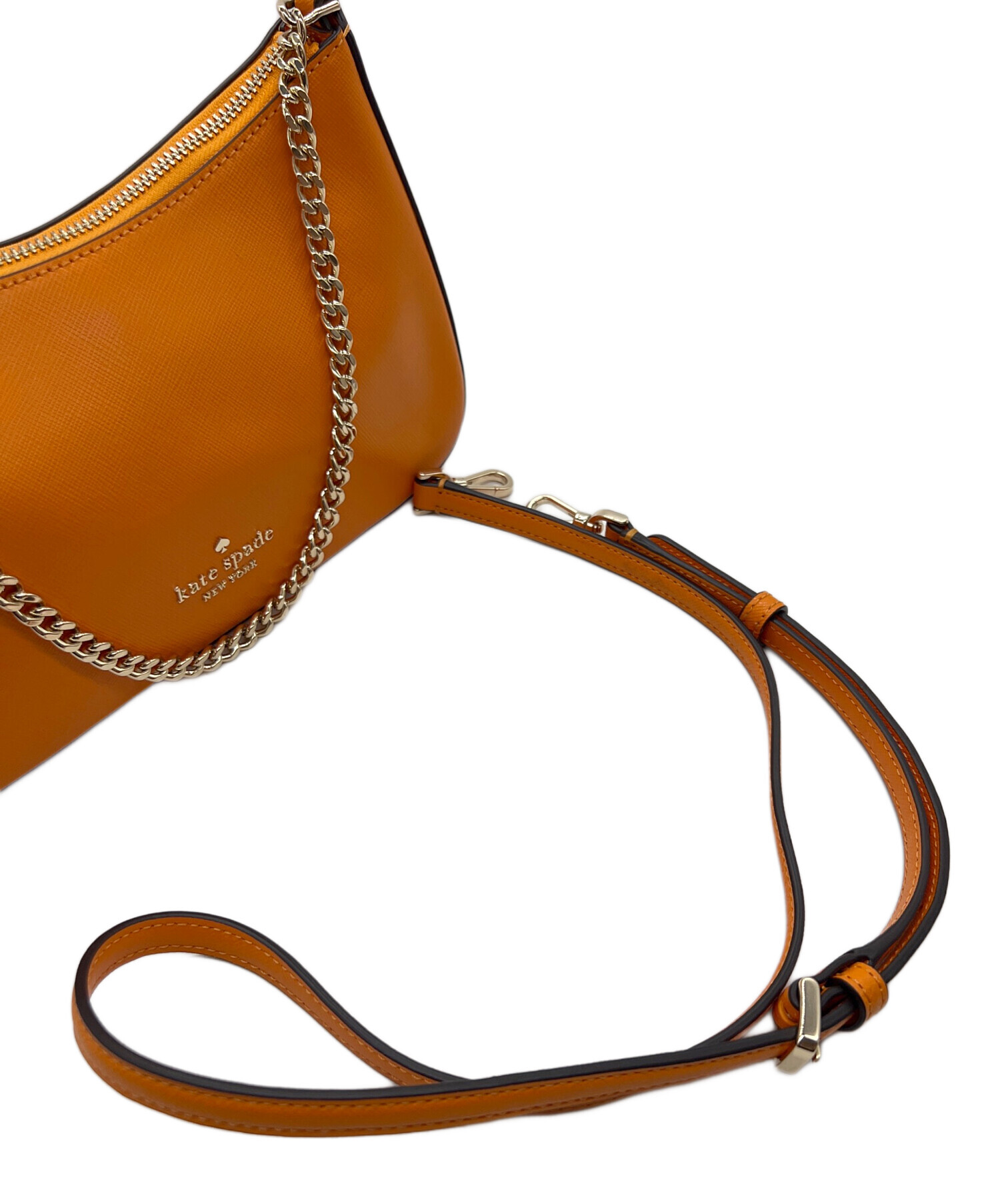 ケイトスペード  ショルダーバッグ オレンジ  Kate Spade ポシェット フラップ開閉 中古・古着通販】Kate Spade (ケイトスペード) ショルダーバッグ
