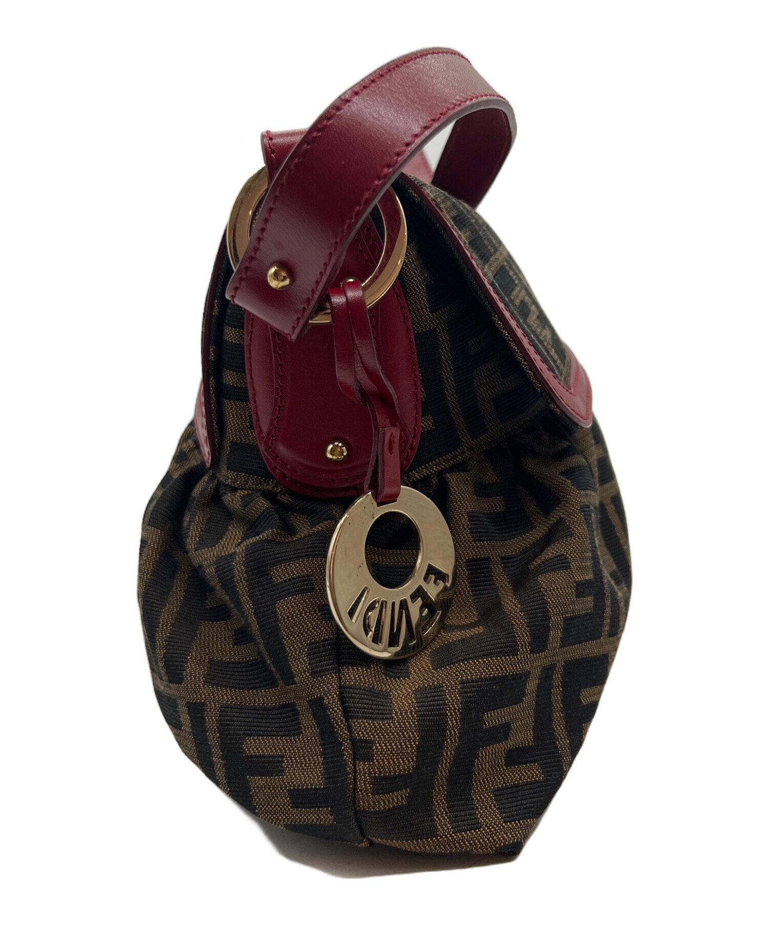 フェンディ FENDI  ハンドバック  中古 中古・古着通販】FENDI (フェンディ) ハンドバッグ/ズッカ ブラウン