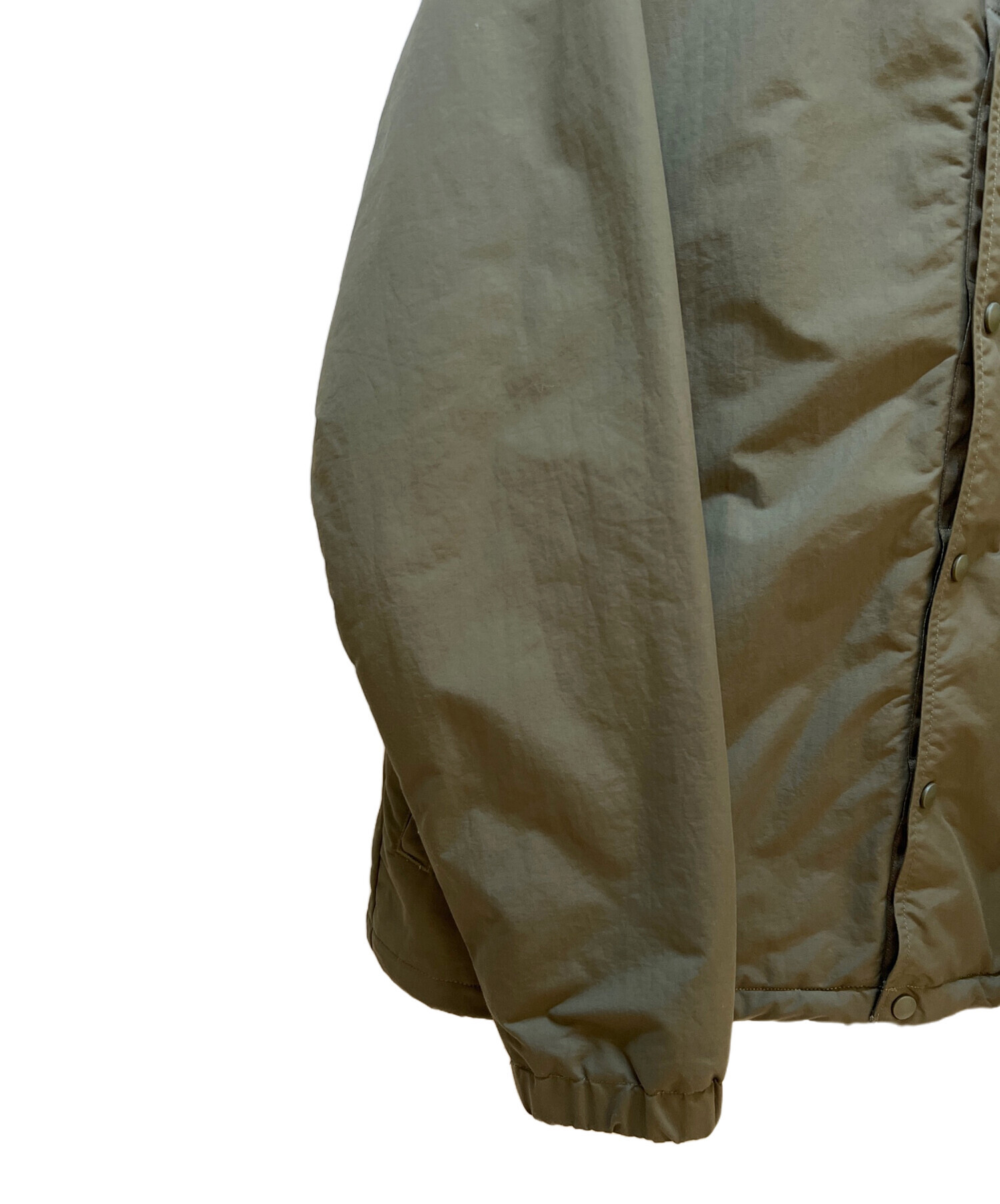 キルティングジャンパーM patagonia オリーブ ガイド ジャケット 中綿 ナイロン パタゴニア L：patagonia オリーブ フードジャンパーused ジャケット・アウター