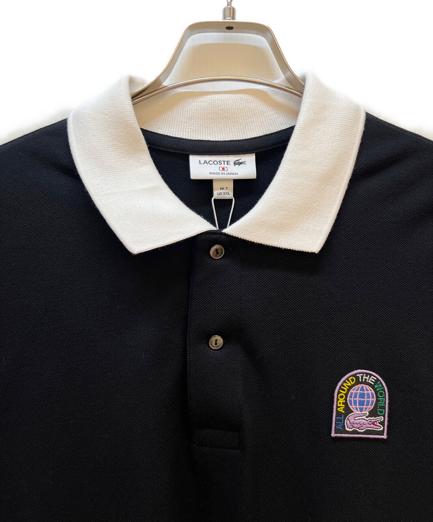 中古・古着通販】LACOSTE (ラコステ) ポロシャツ ブラック サイズ:XXL