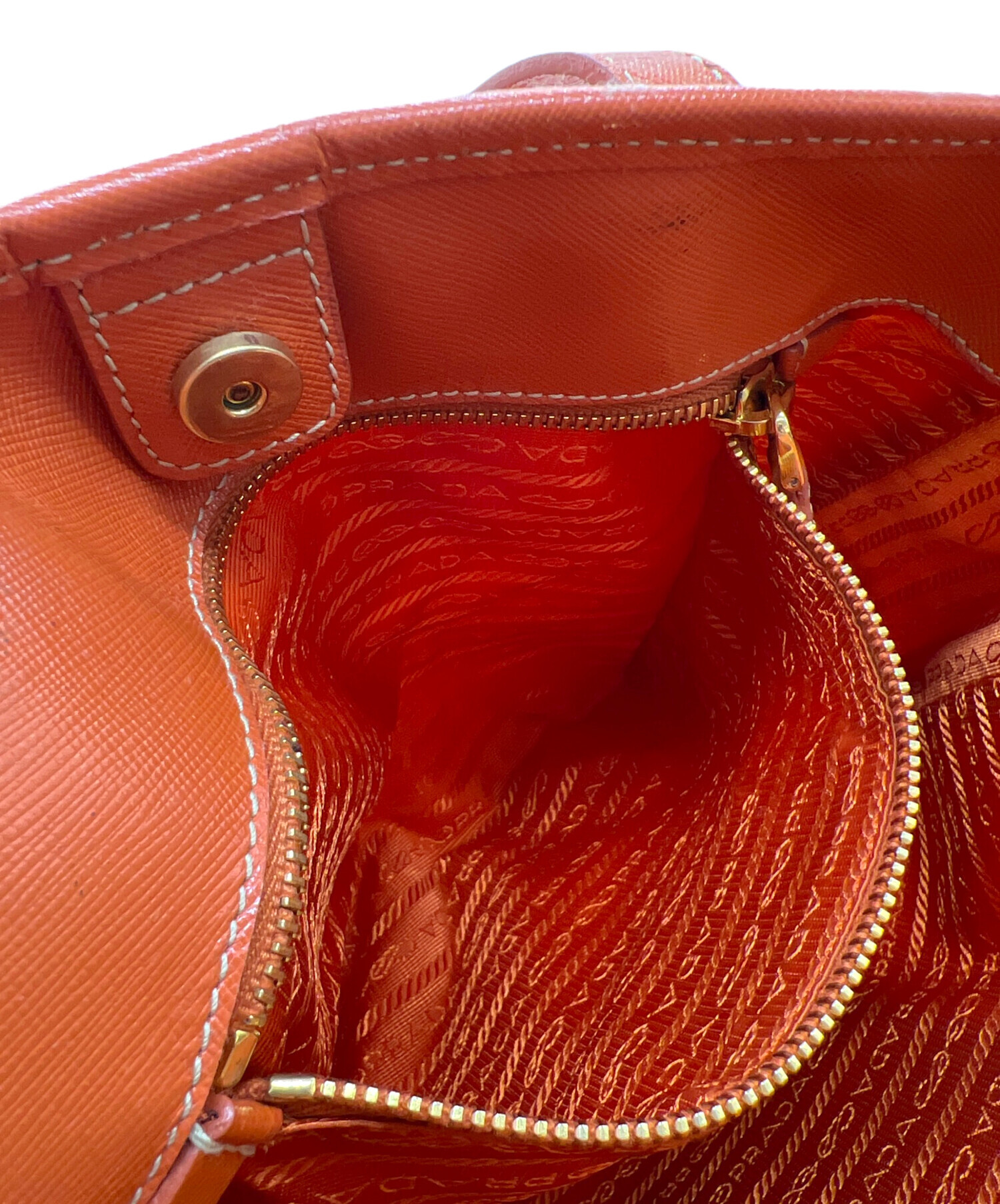 中古・古着通販】PRADA (プラダ) トートバッグ オレンジ｜ブランド