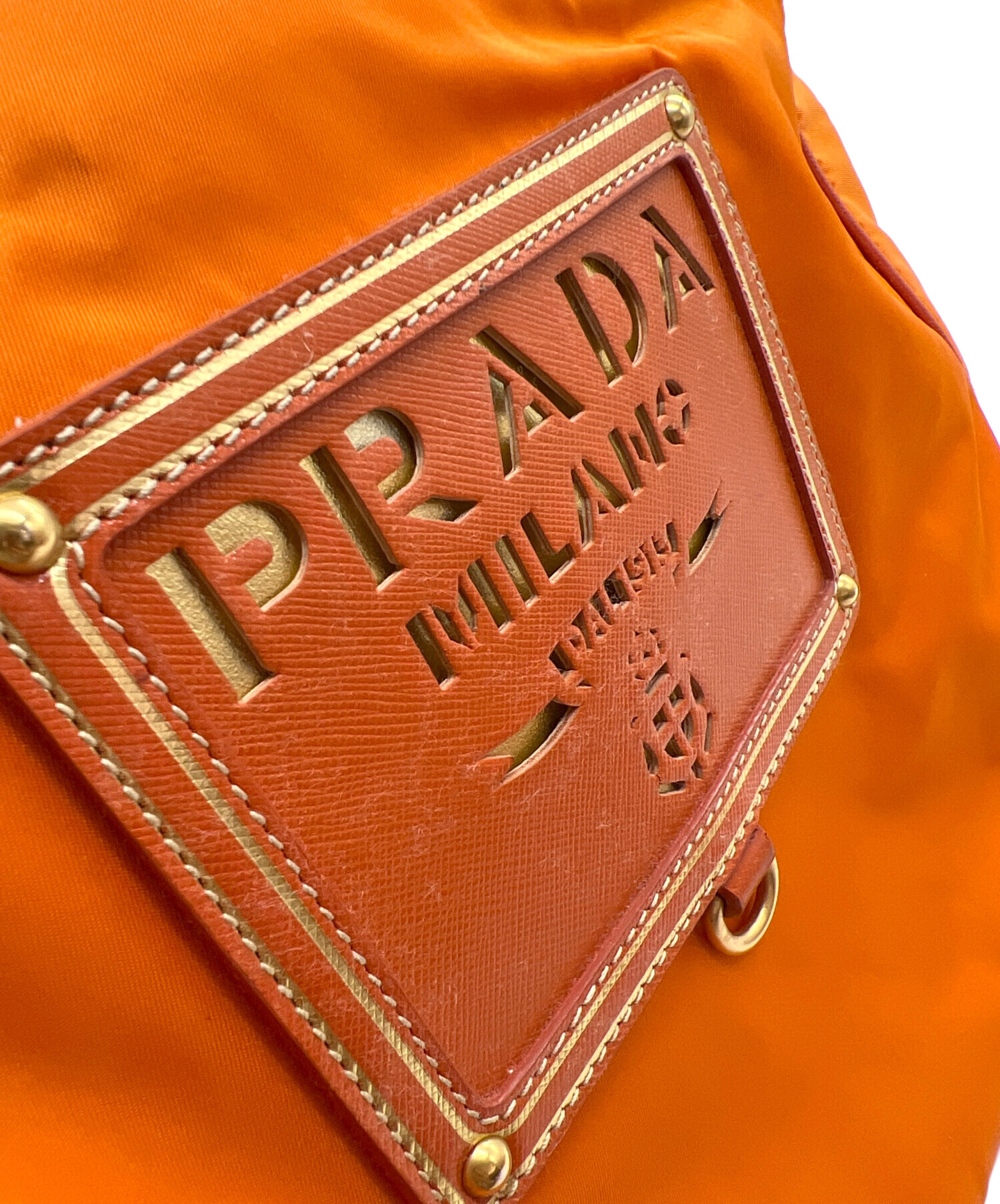 中古・古着通販】PRADA (プラダ) トートバッグ オレンジ｜ブランド
