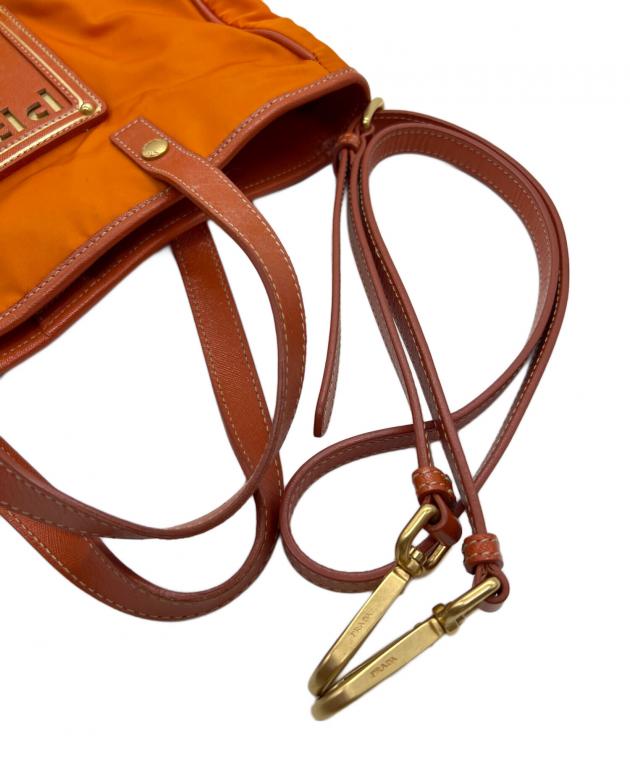 プラダ・ト−トバック 中古・古着通販】PRADA (プラダ) トートバッグ オレンジ｜ブランド