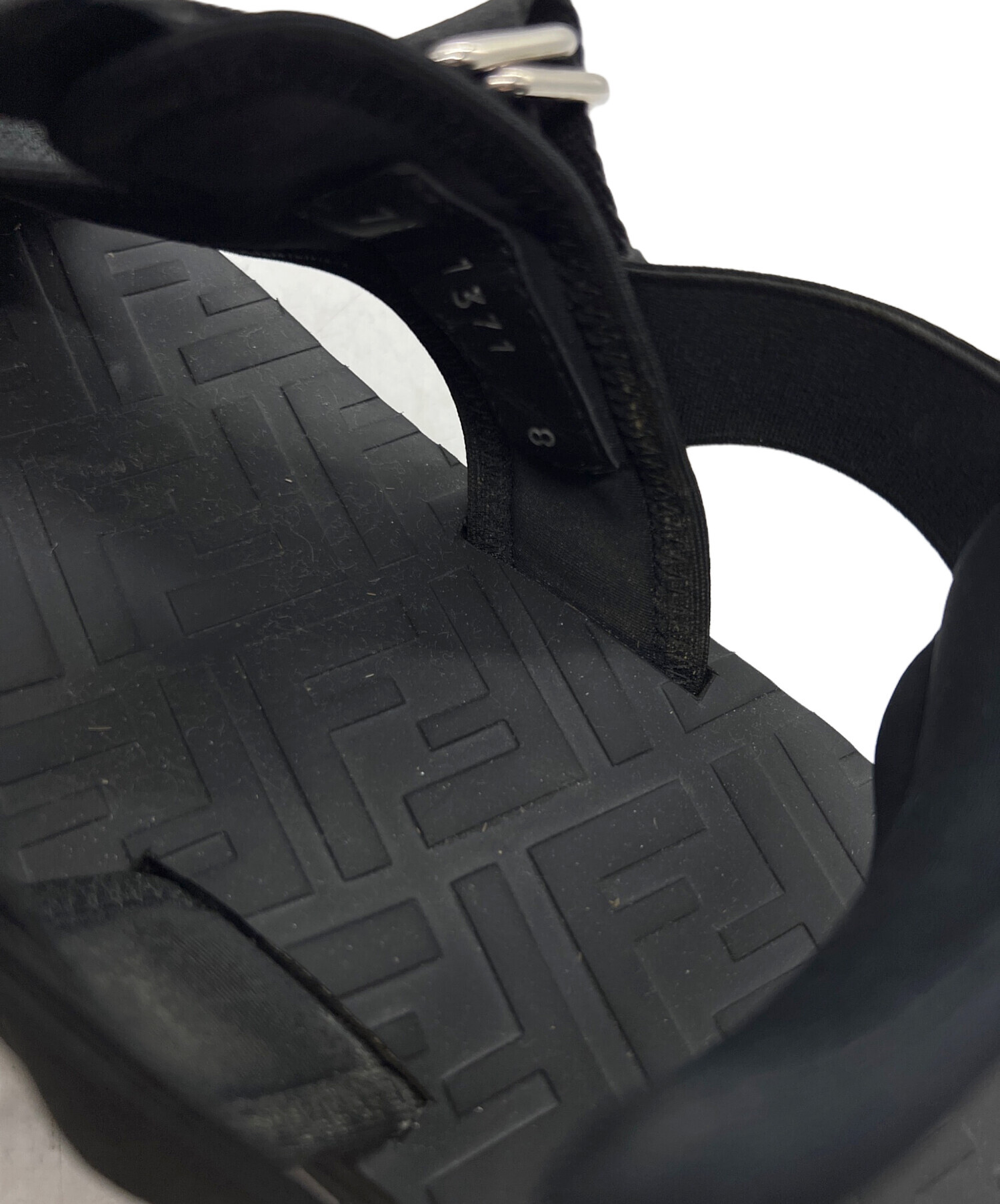 中古・古着通販】FENDI (フェンディ) ストラップサンダル ブラック