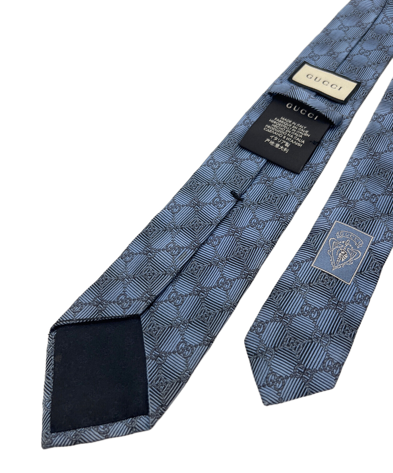 中古・古着通販】GUCCI (グッチ) ネクタイ スカイブルー サイズ:不明