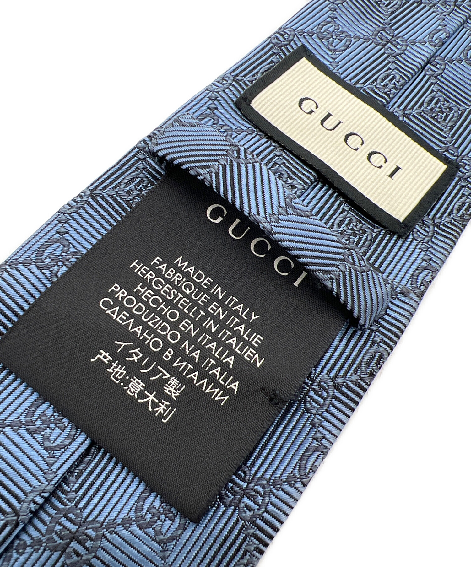 中古・古着通販】GUCCI (グッチ) ネクタイ スカイブルー サイズ:不明