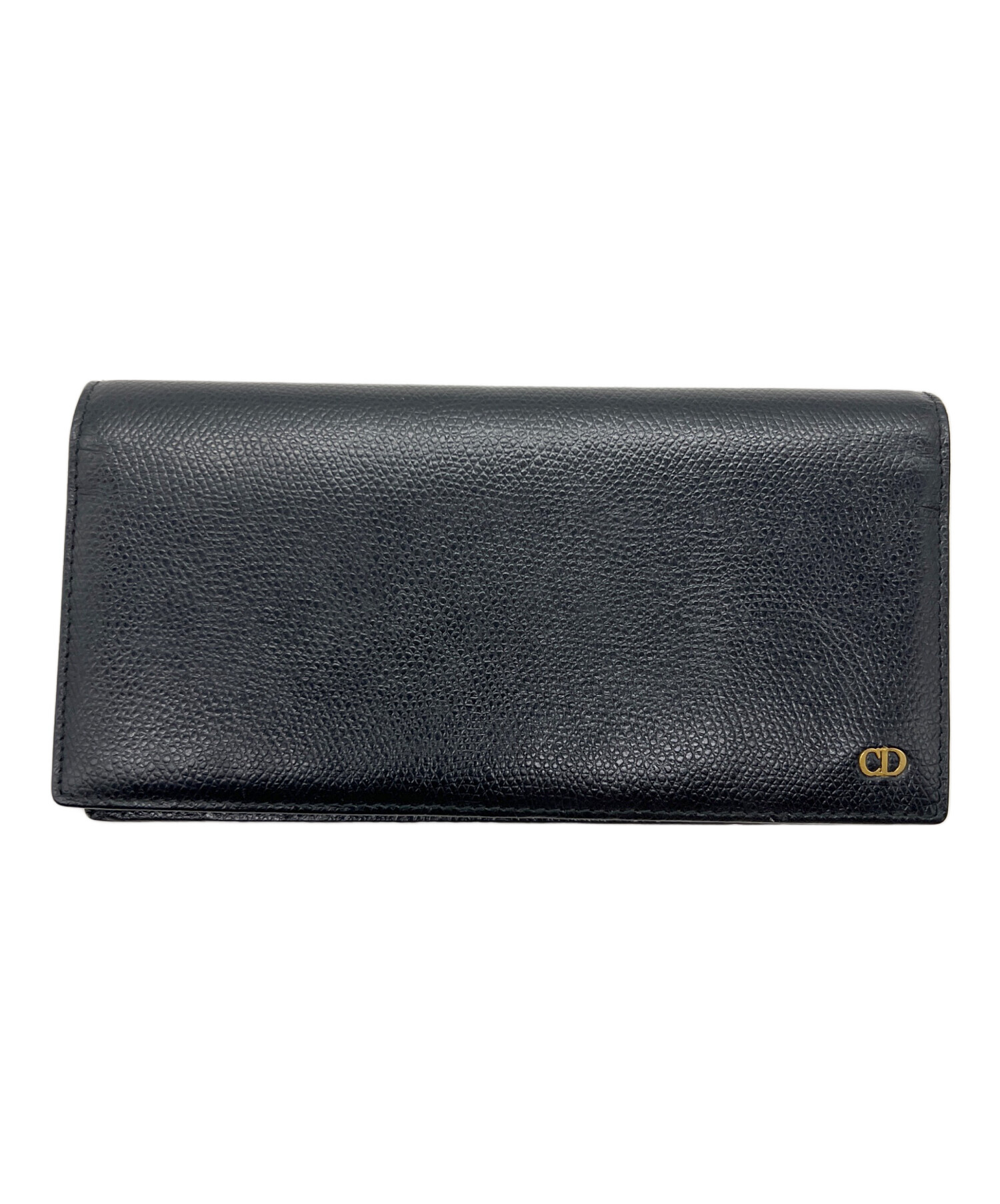 【美品】Christian Dior ATELIER 長財布 ブラック レザー Christian Dior（クリスチャン・ディオール） クリスチャン ディオール