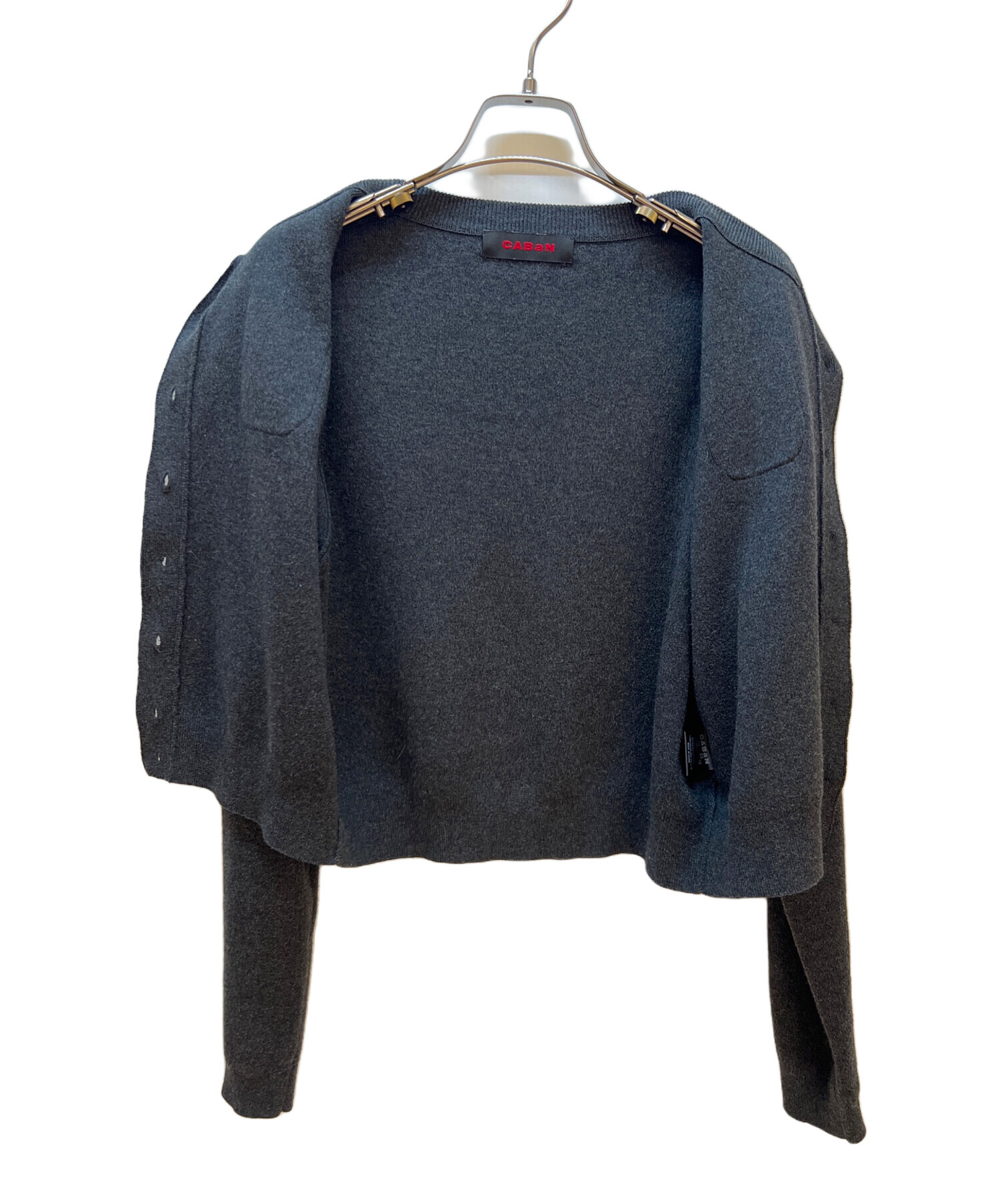 中古・古着通販】CABAN (キャバン) 厚手カーディガン グレー サイズ:XS