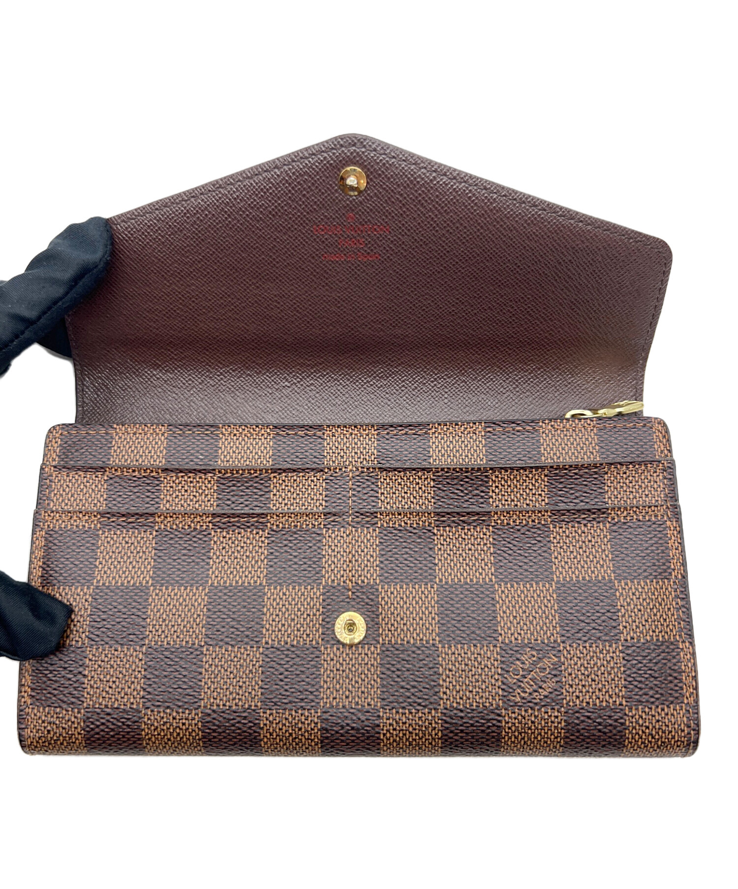 中古・古着通販】LOUIS VUITTON (ルイ ヴィトン) 2つ折り財布 ブラウン