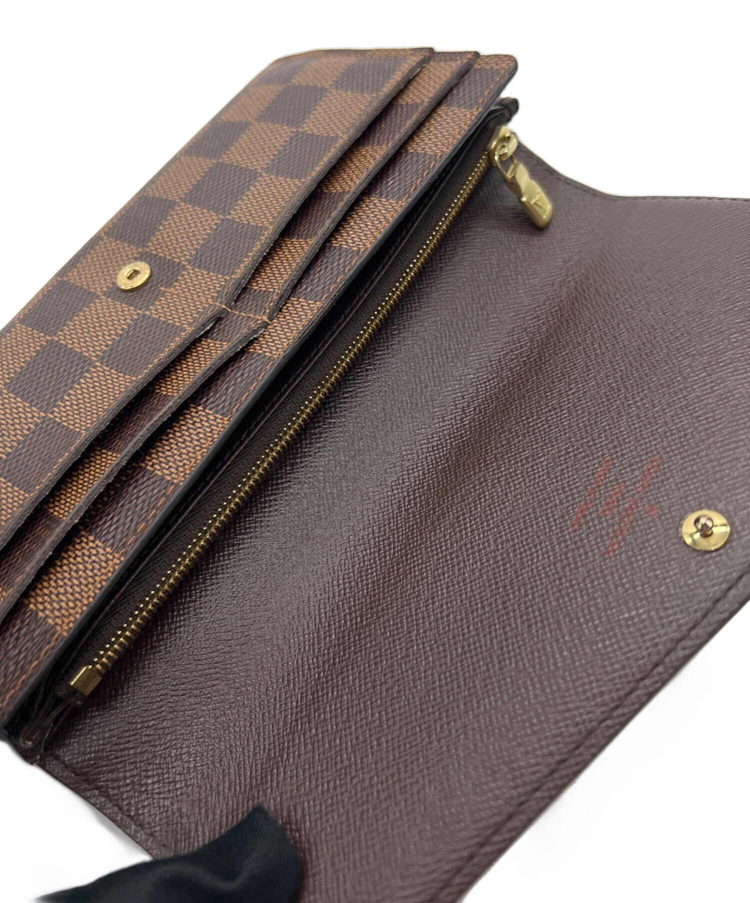 Louis Vuitton 二つ折り財布 ブラウン　ほぼ未使用　美品 中古・古着通販】LOUIS VUITTON (ルイ ヴィトン) 2つ折り財布 ブラウン