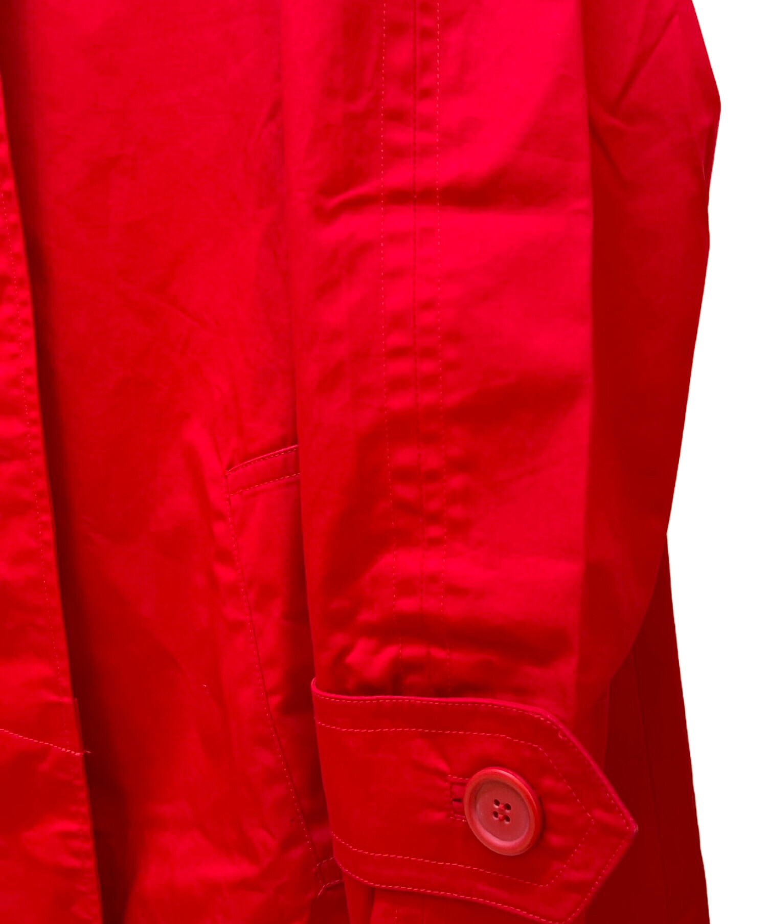 rossorame ロソラーム ステンカラーコート L 赤 【古着】【中古】【送料無料】 中古・古着通販】LACOSTE (ラコステ) ステンカラーコート レッド