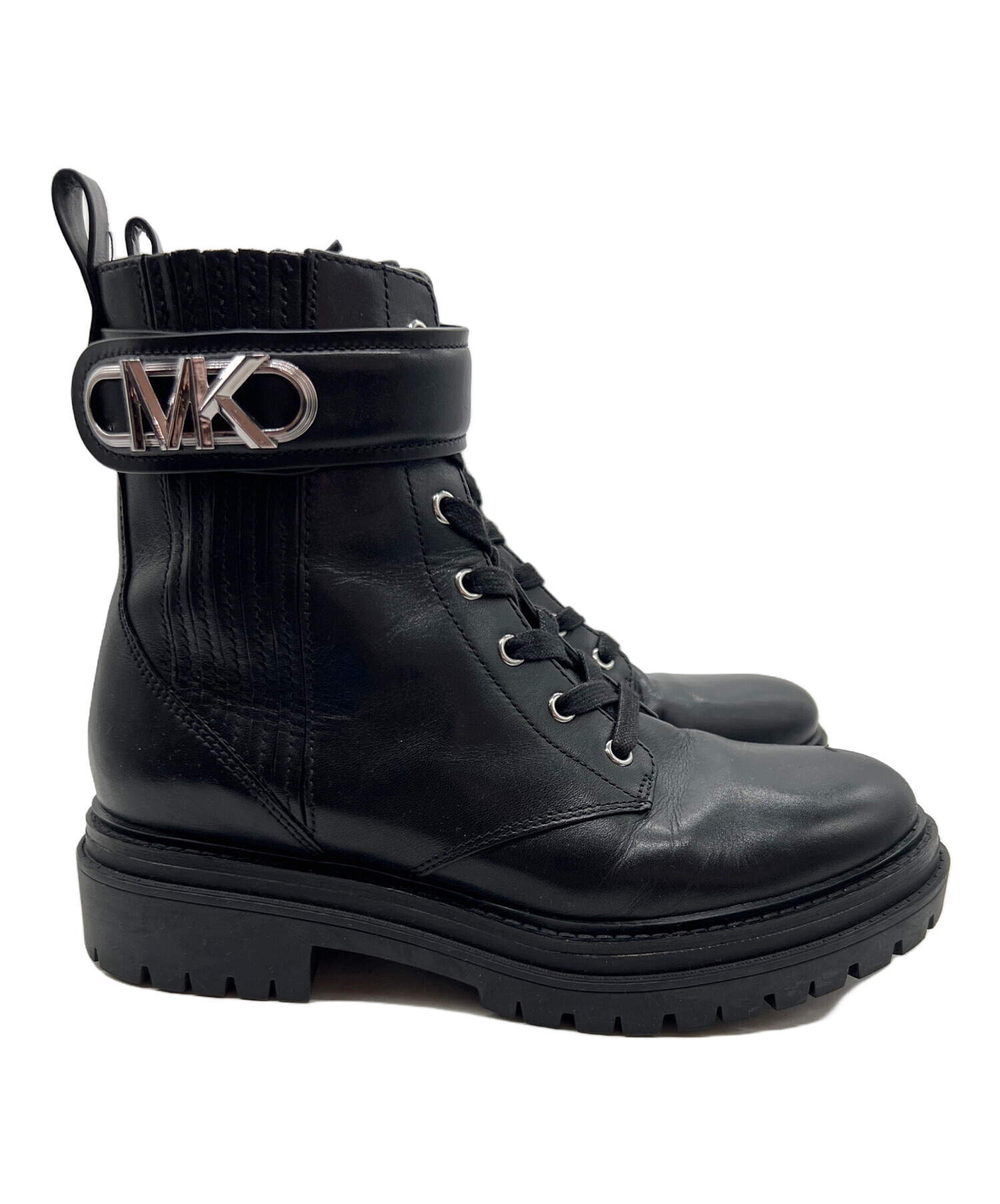 マイケルコース MICHEAL KORS ブーツ 黒 ブラック 23.5cm 「MICHAEL 