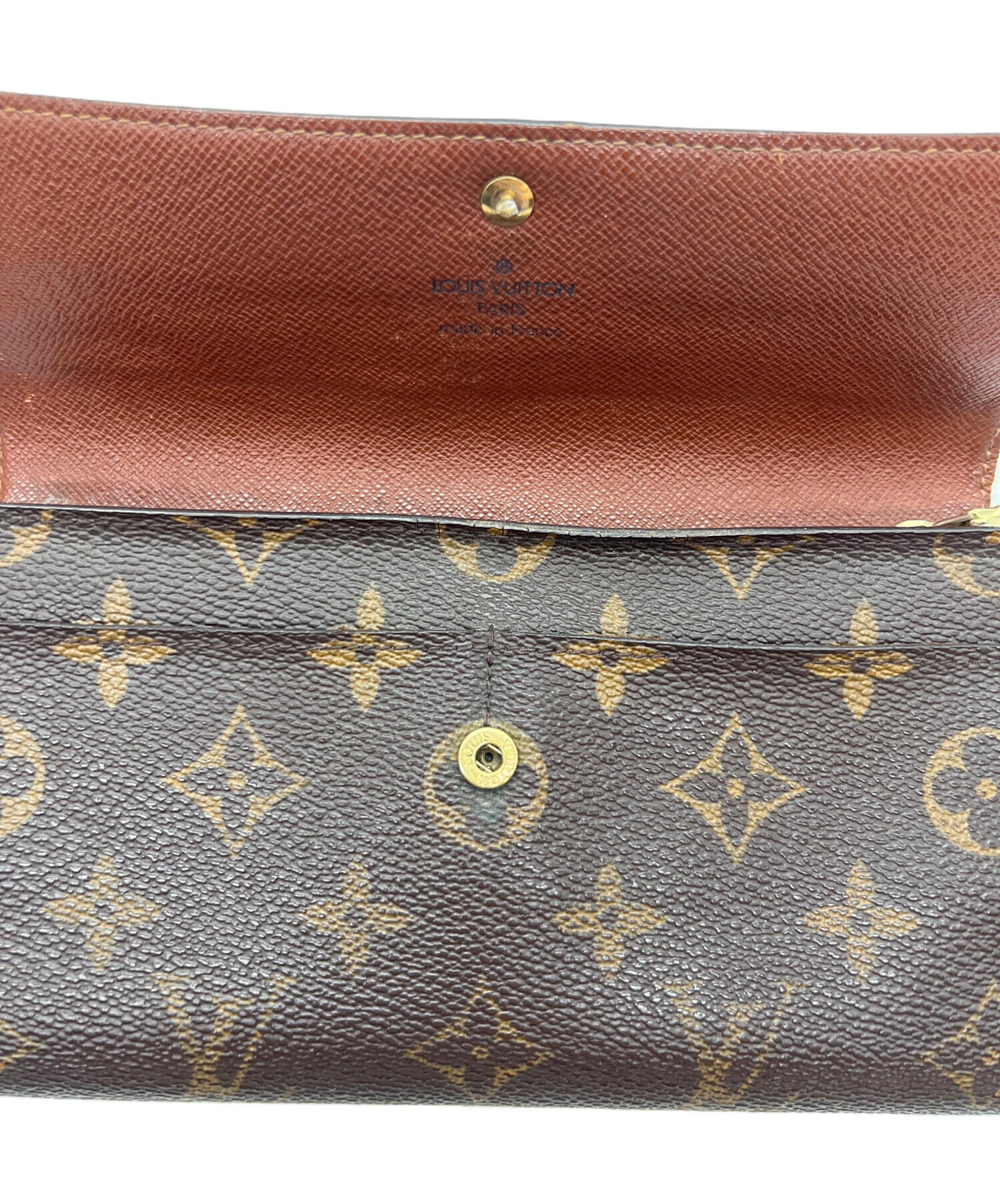 中古・古着通販】LOUIS VUITTON (ルイ ヴィトン) 長財布 ブラウン 中古・古着通販】LOUIS VUITTON (ルイ ヴィトン) 長財布 ブラウン