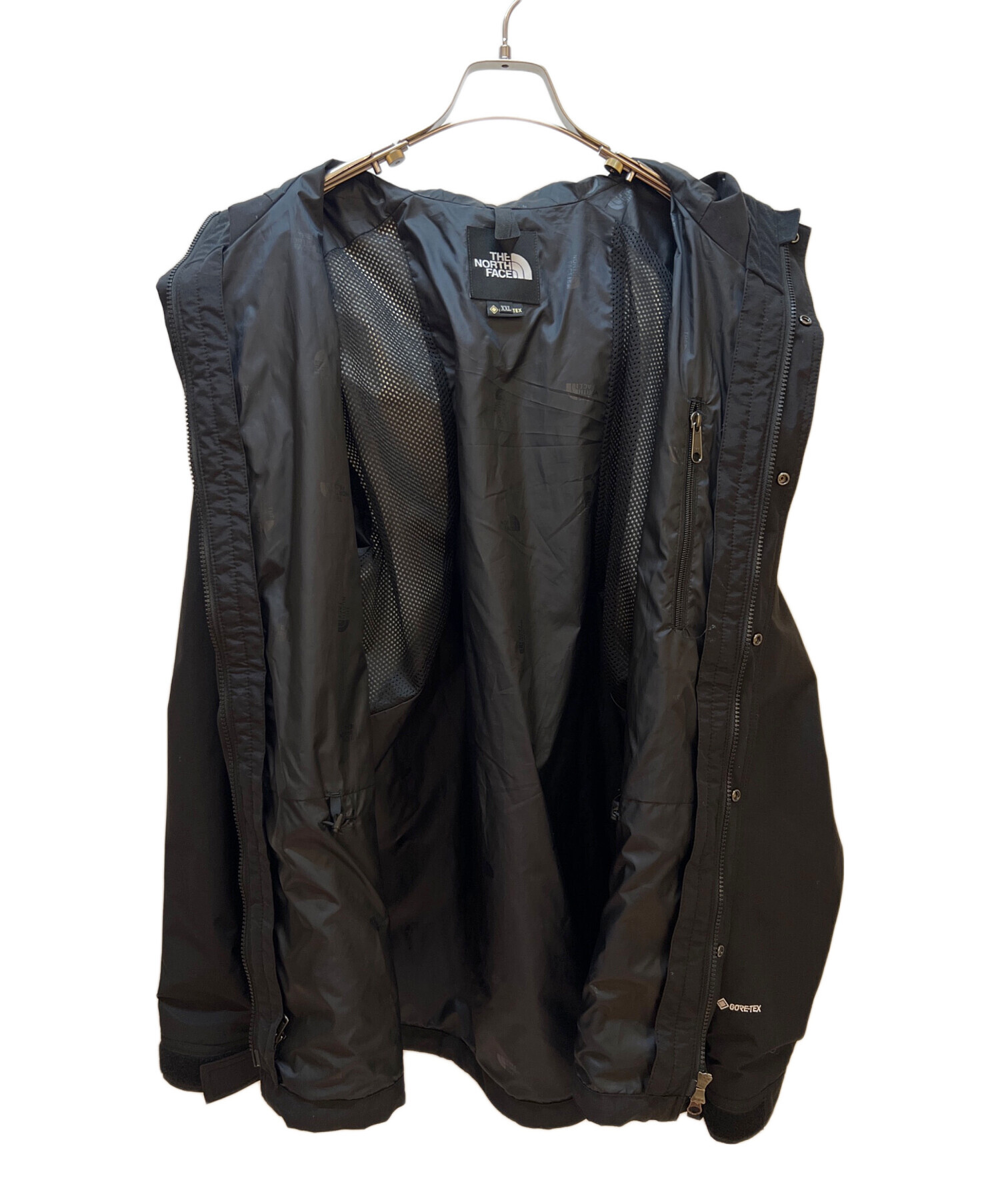 ノースフェイス ナイロンジャケット 黒 メンズXXLオーバーサイズUS規格 古着 中古・古着通販】THE NORTH FACE (ザ ノース フェイス) ナイロン