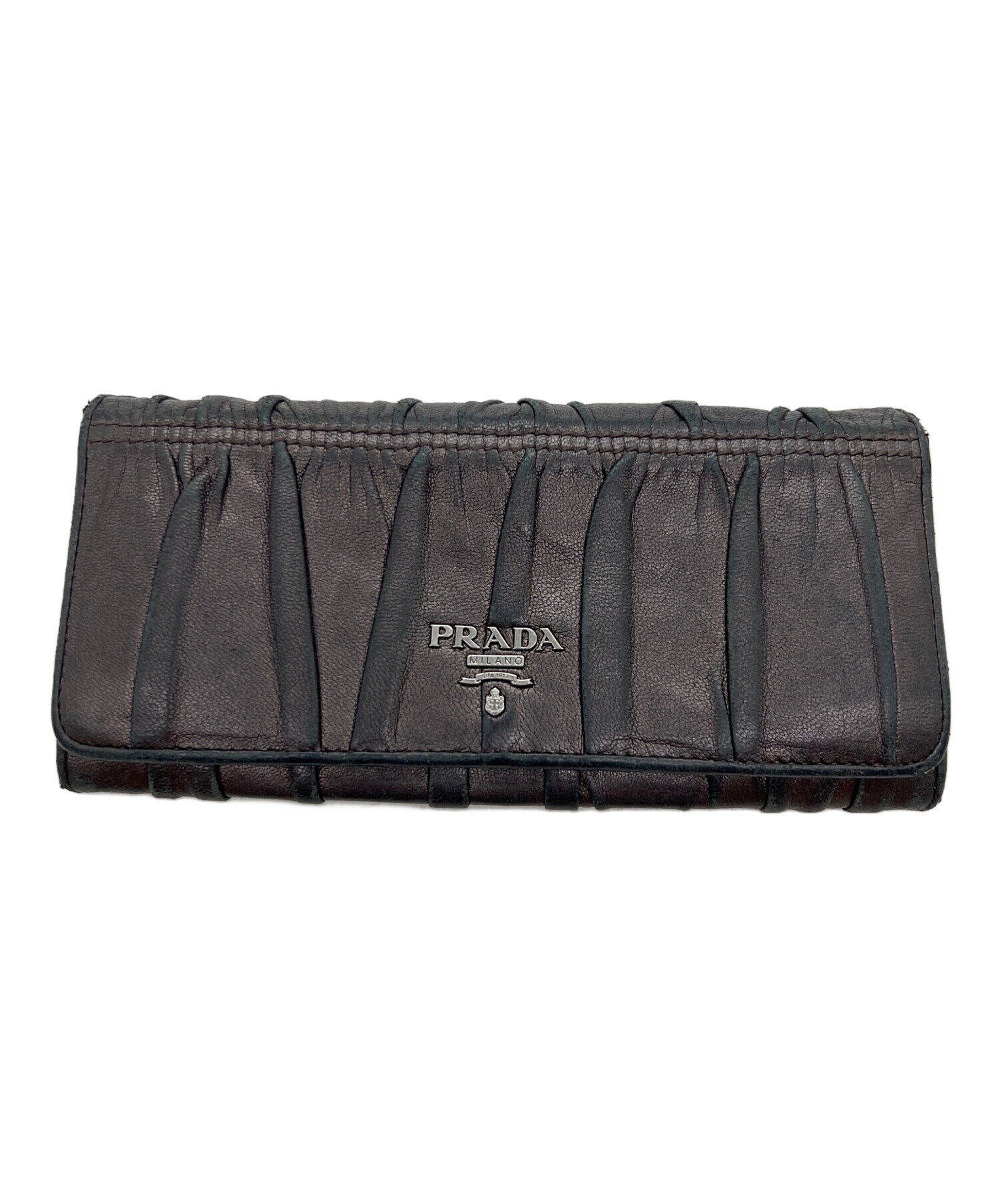 中古・古着通販】PRADA (プラダ) 長財布 ブラウン｜ブランド・古着通販