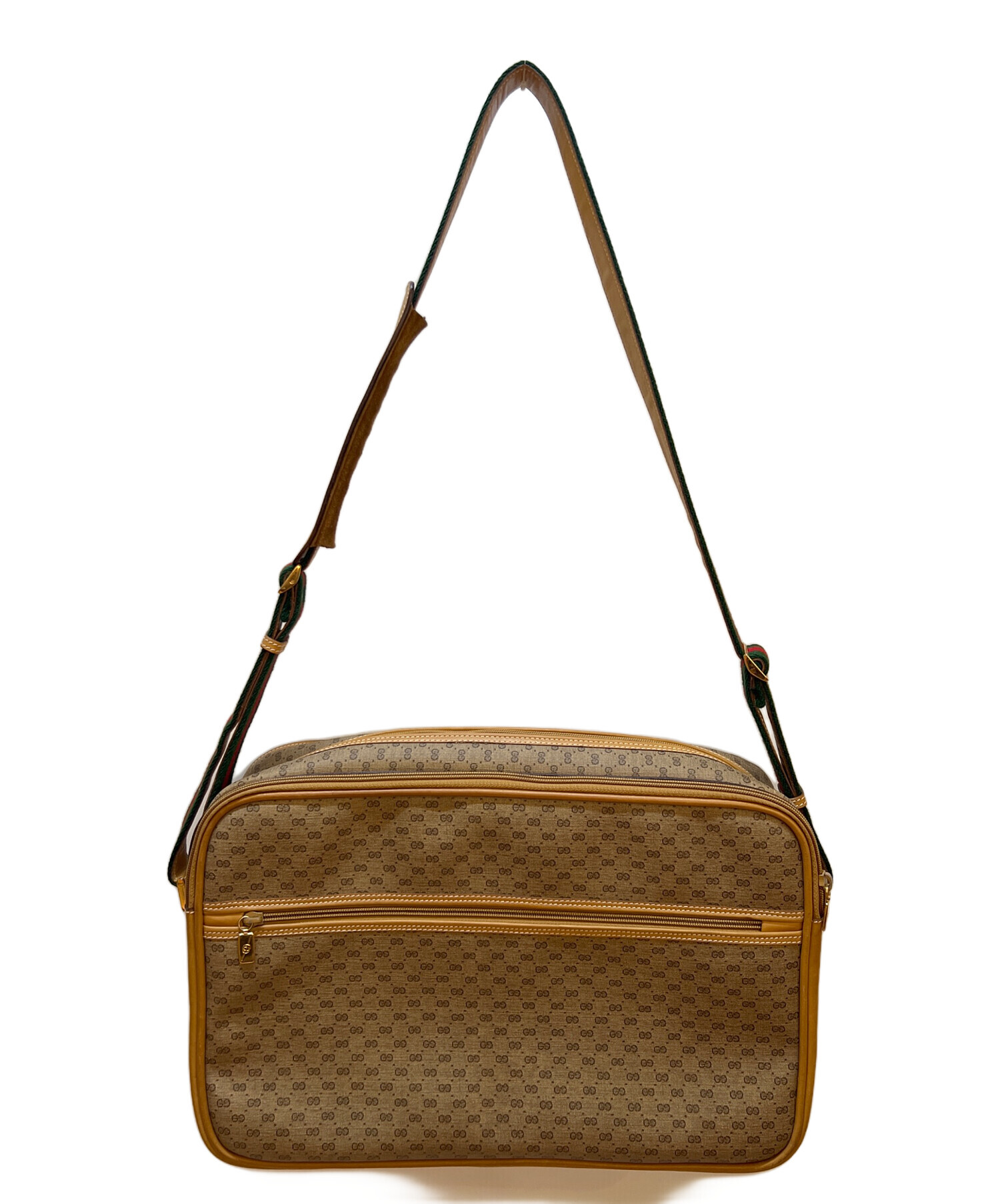 GUCCI グッチ ショルダーバッグ  茶 【古着】【中古】【送料無料】 中古・古着通販】GUCCI (グッチ) ショルダーバッグ ベージュ｜ブランド