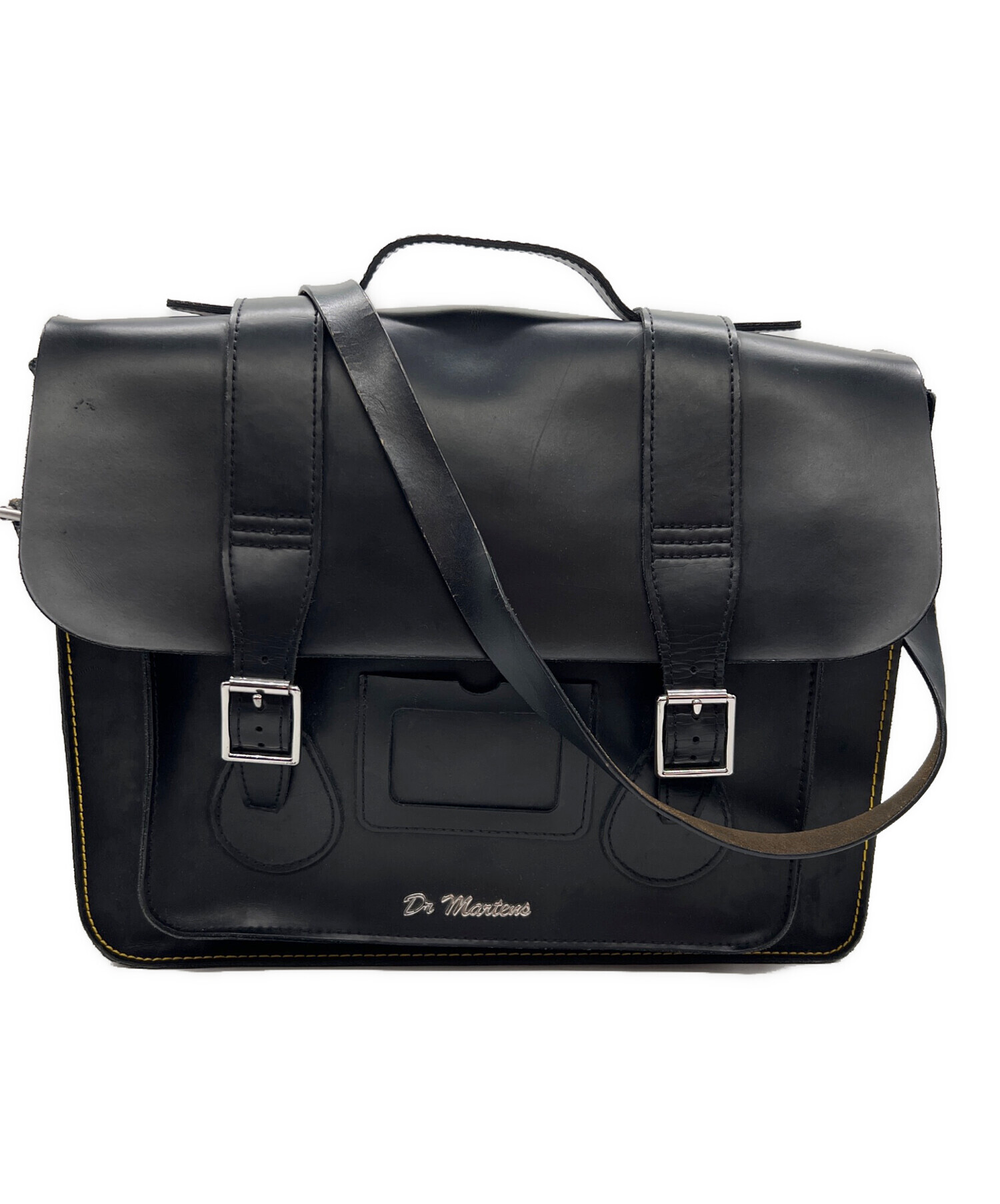美品 Dr. Martens レザーバッグ ブラック 中古・古着通販】Dr.Martens (ドクターマーチン) レザーショルダー