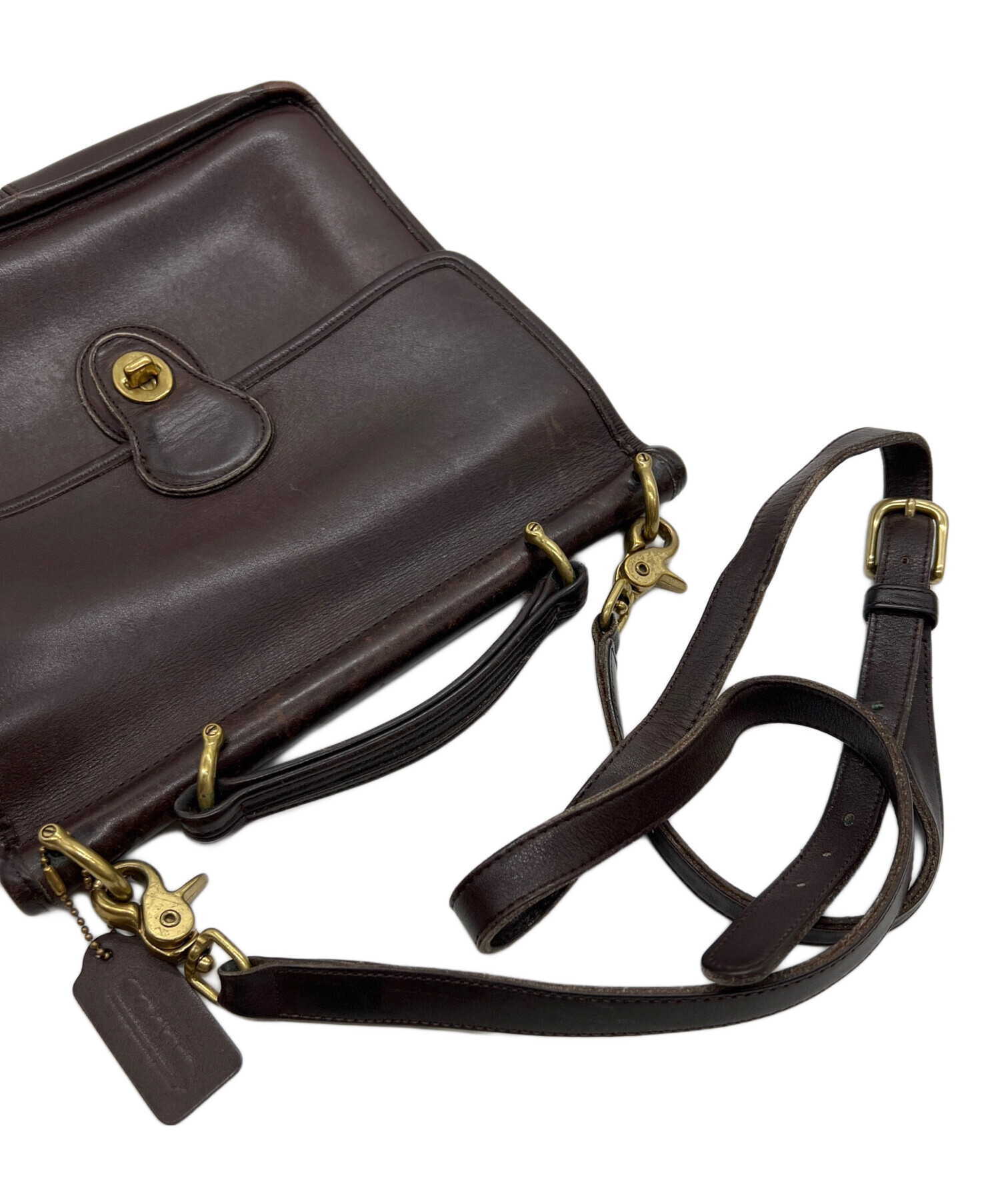中古・古着通販】COACH (コーチ) ショルダーバッグ ブラウン｜ブランド